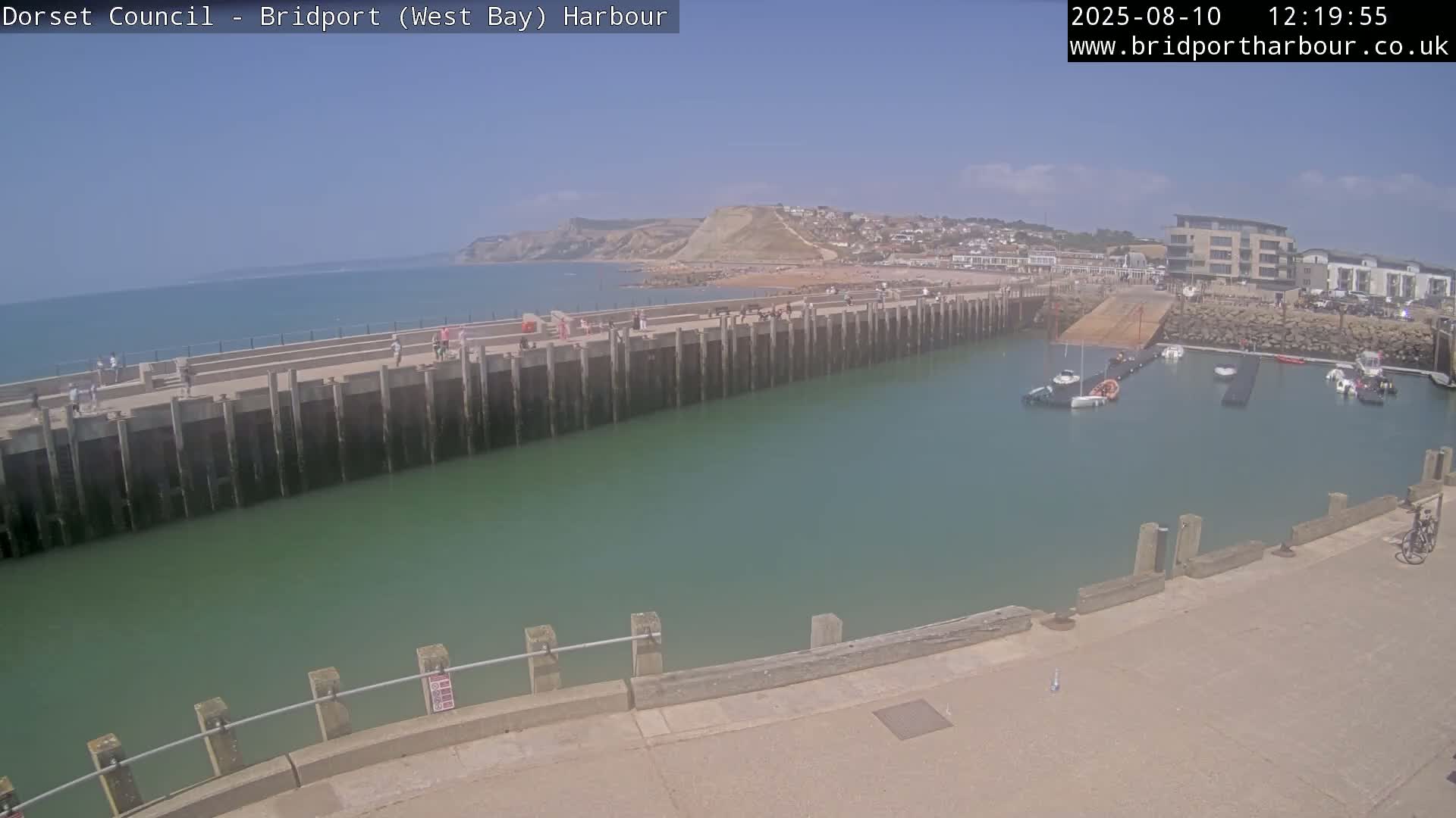 Bridport Harbour West Beach Live Cam - Bridport, Dorset, South West, England, United Kingdom