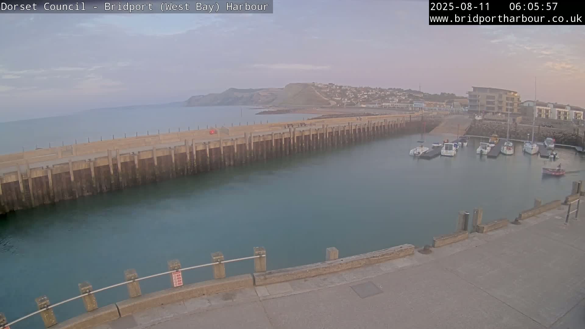 Bridport Harbour West Beach Live Cam - Bridport, Dorset, South West, England, United Kingdom