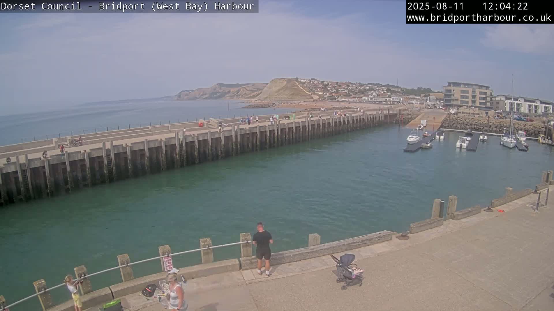 Bridport Harbour West Beach Live Cam - Bridport, Dorset, South West, England, United Kingdom