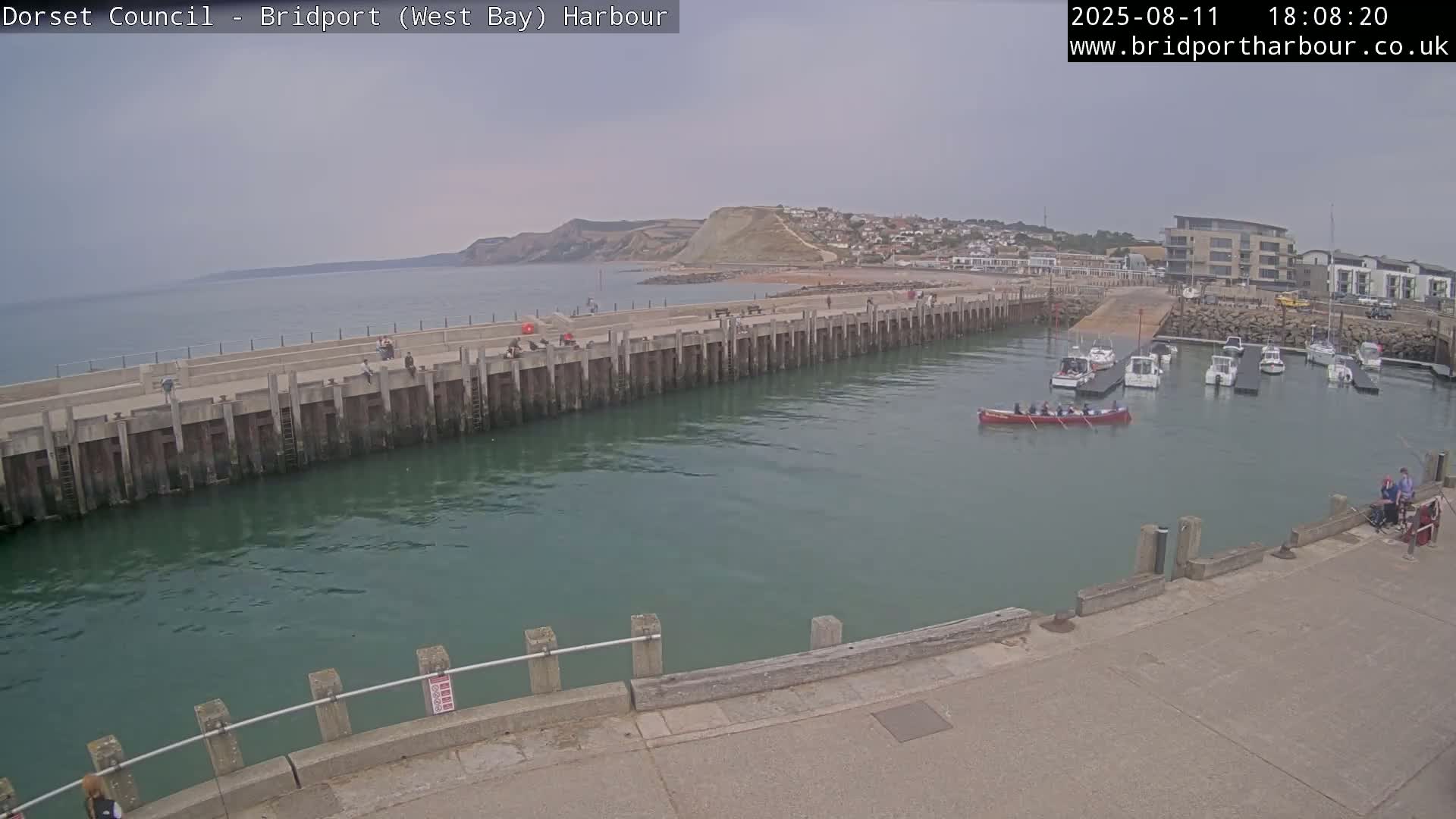 Bridport Harbour West Beach Live Cam - Bridport, Dorset, South West, England, United Kingdom