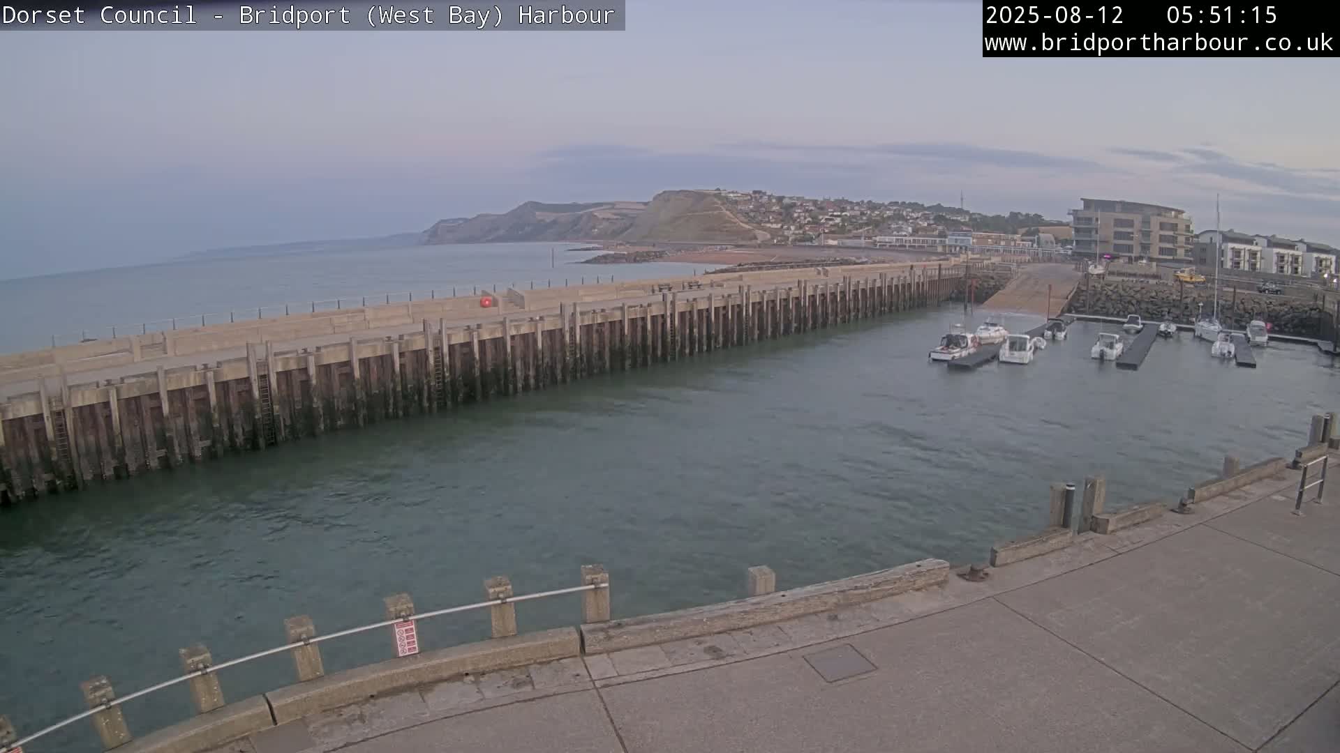Bridport Harbour West Beach Live Cam - Bridport, Dorset, South West, England, United Kingdom