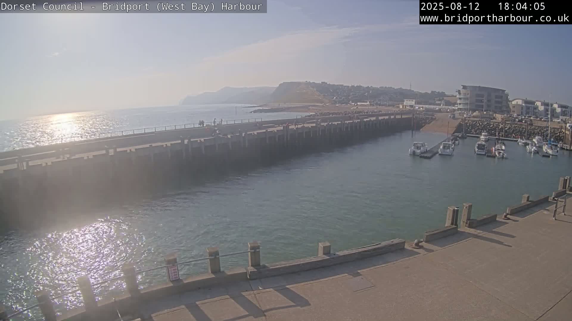 Bridport Harbour West Beach Live Cam - Bridport, Dorset, South West, England, United Kingdom