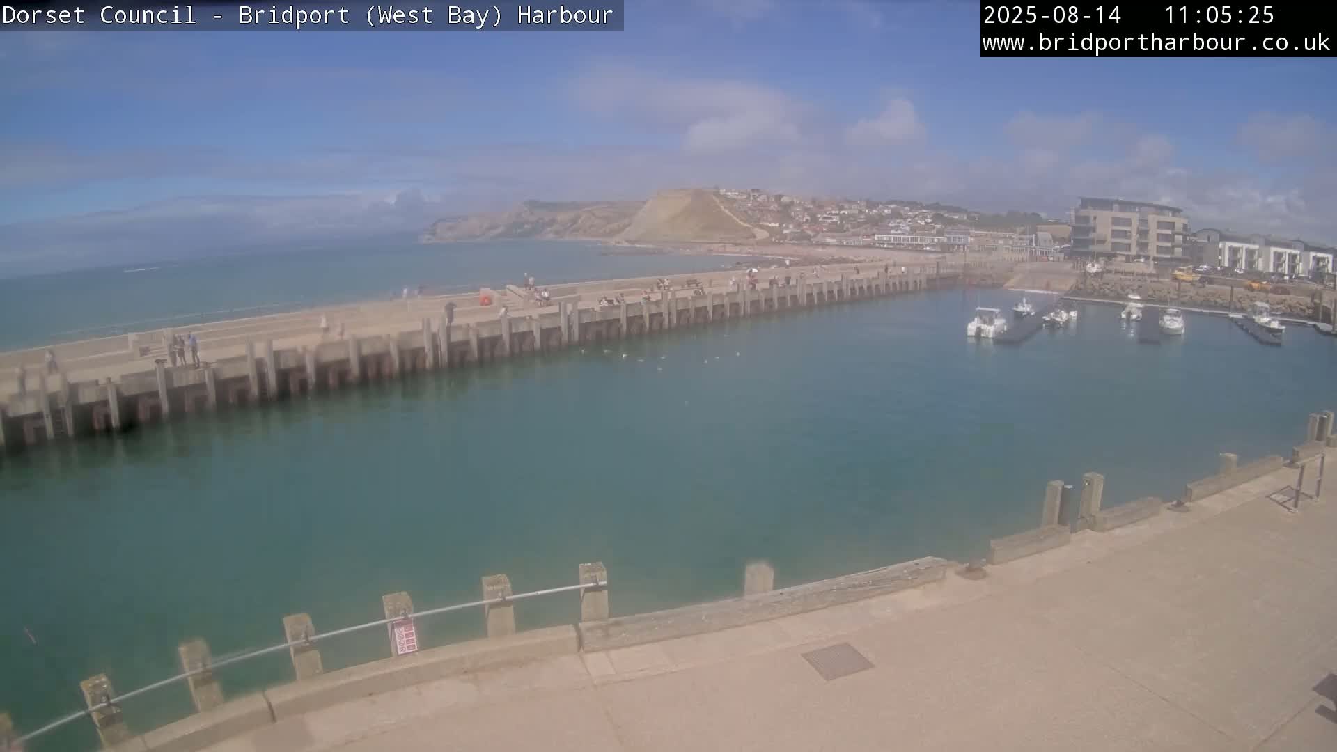 Bridport Harbour West Beach Live Cam - Bridport, Dorset, South West, England, United Kingdom
