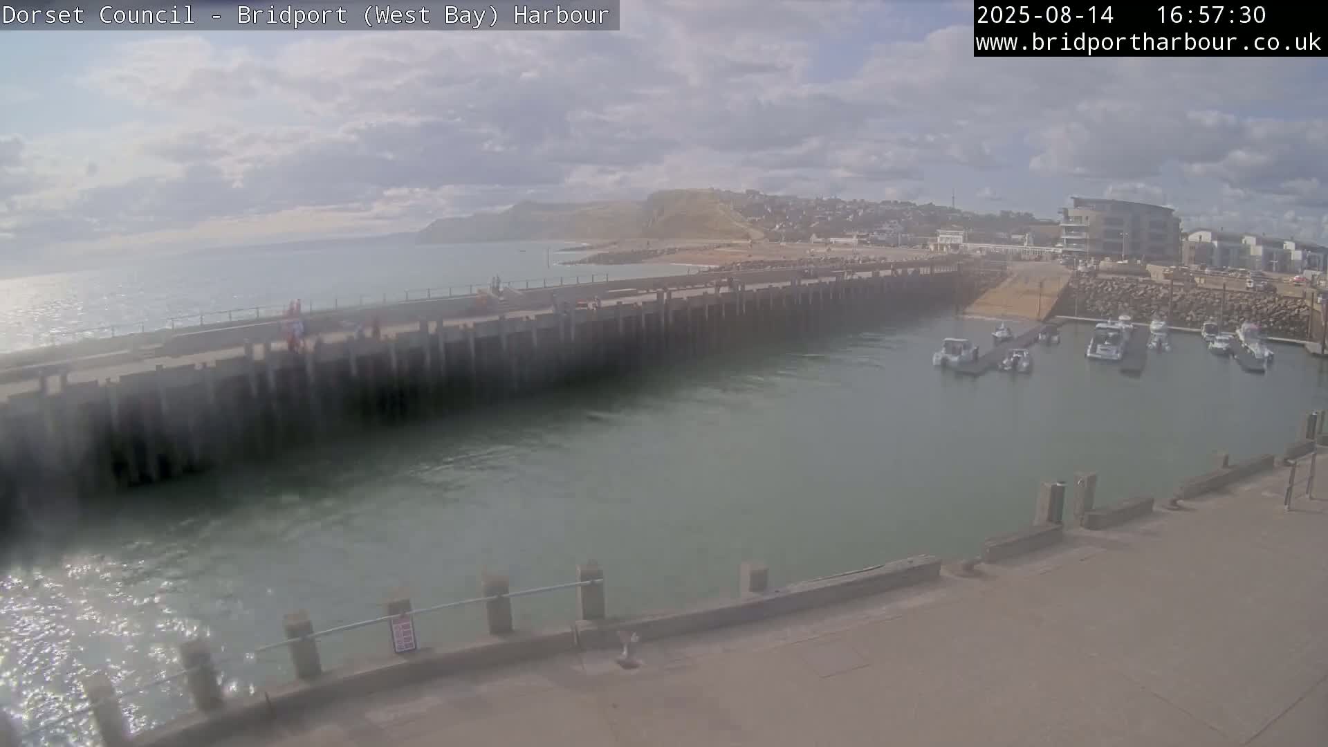 Bridport Harbour West Beach Live Cam - Bridport, Dorset, South West, England, United Kingdom