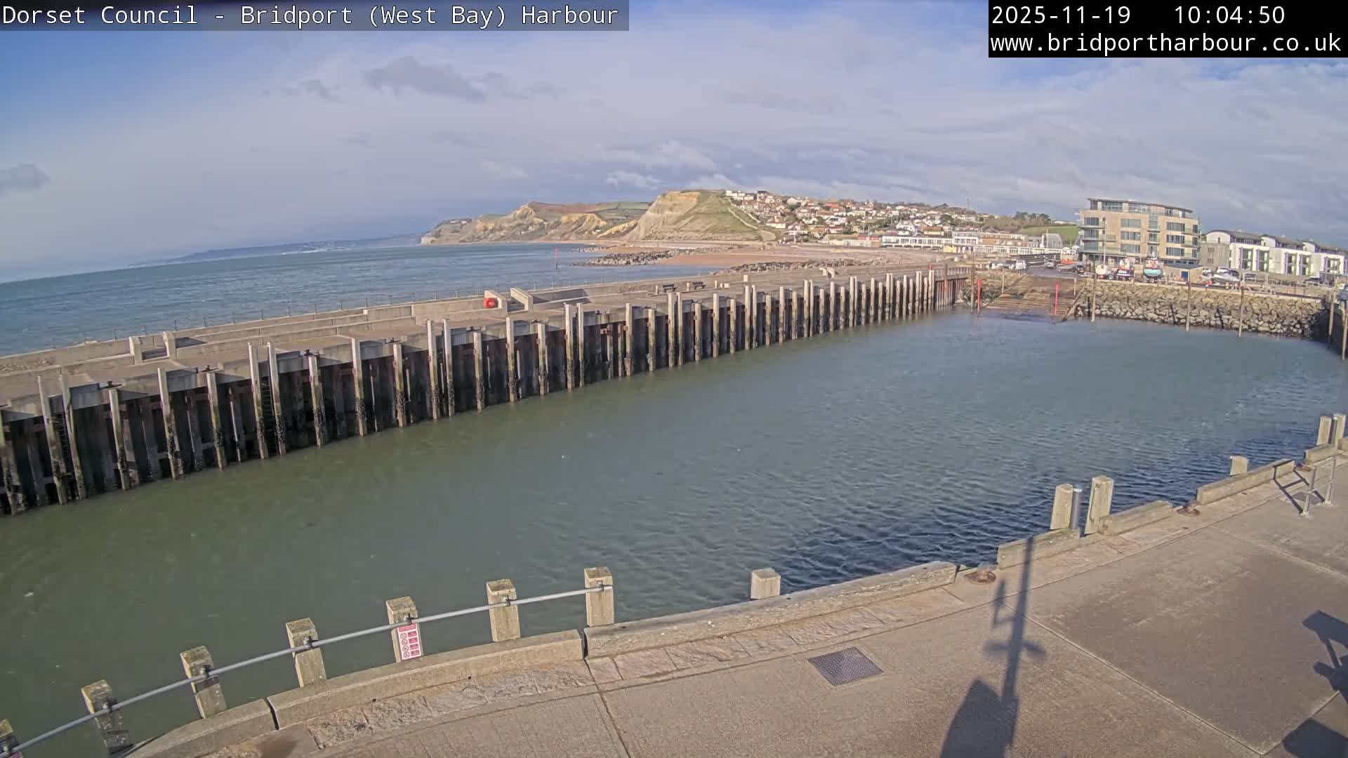 Bridport Harbour West Beach Live Cam - Bridport, Dorset, South West, England, United Kingdom