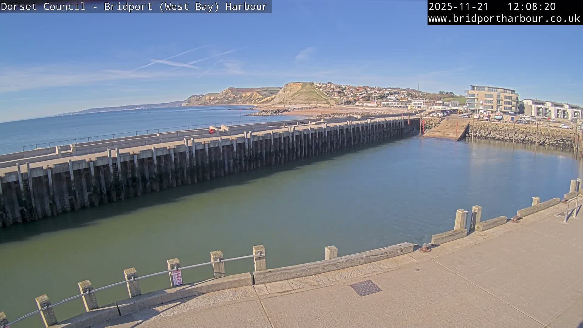 Bridport Harbour West Beach Live Cam - Bridport, Dorset, South West, England, United Kingdom