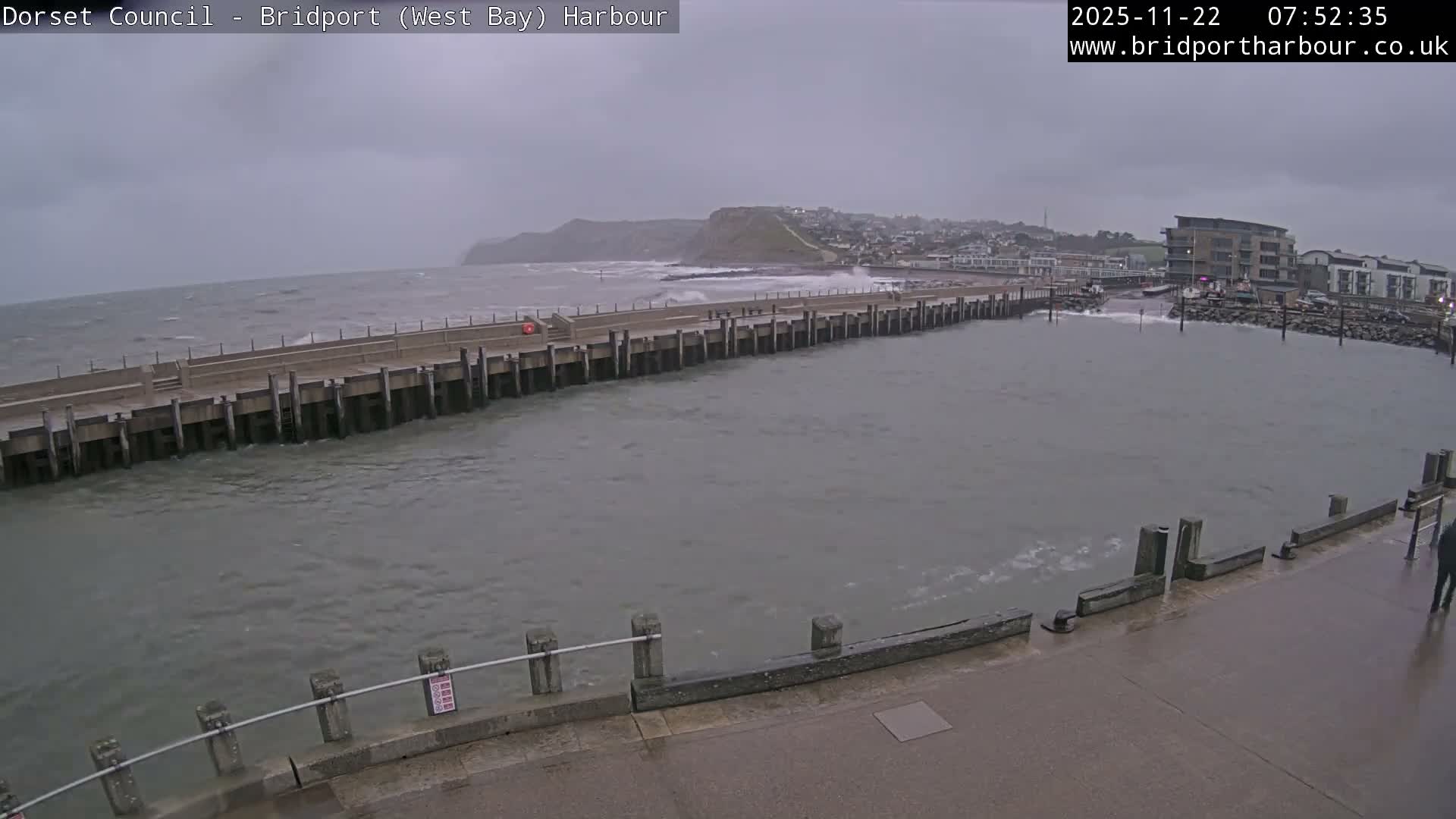 Bridport Harbour West Beach Live Cam - Bridport, Dorset, South West, England, United Kingdom