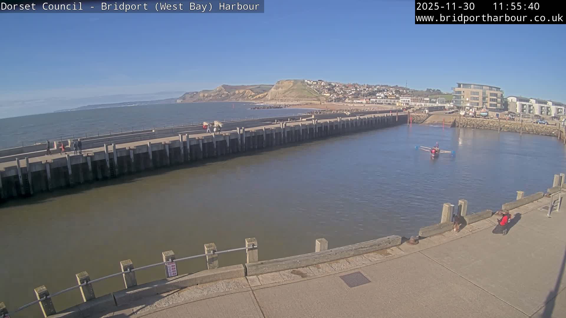 Bridport Harbour West Beach Live Cam - Bridport, Dorset, South West, England, United Kingdom