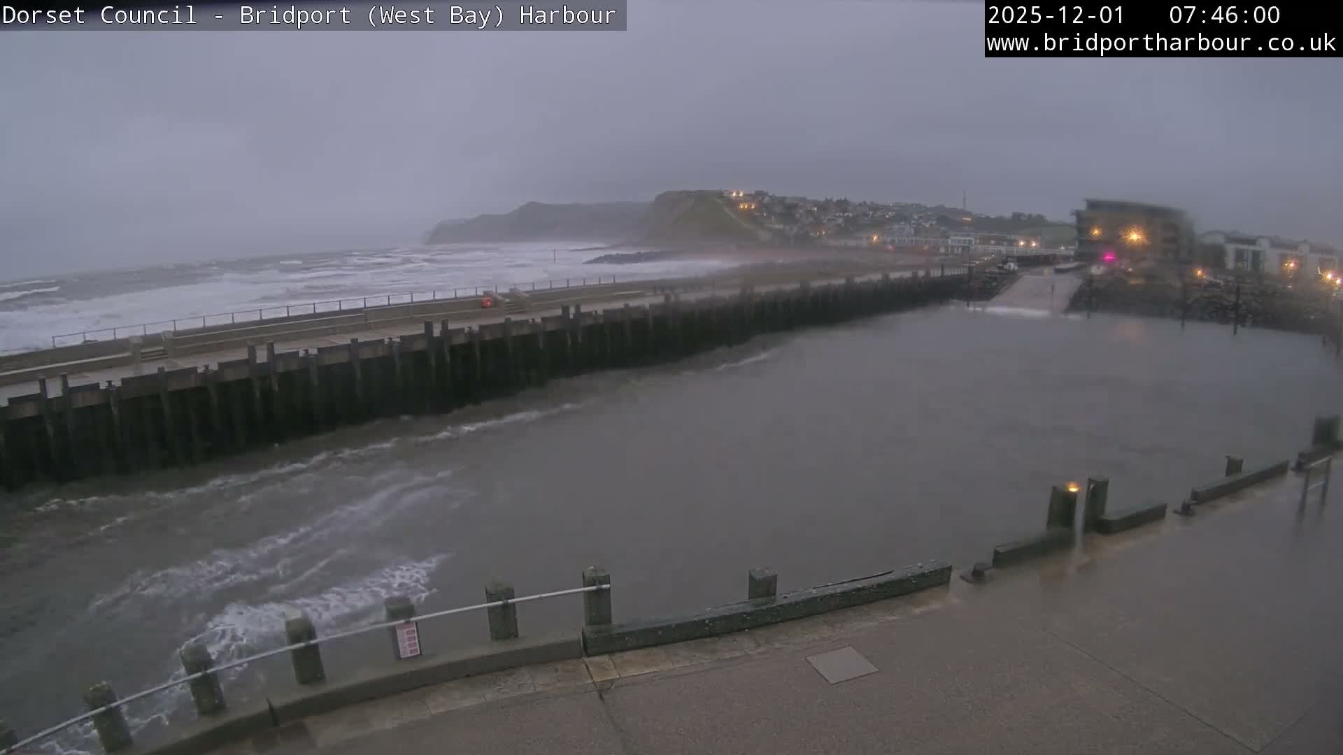 Bridport Harbour West Beach Live Cam - Bridport, Dorset, South West, England, United Kingdom
