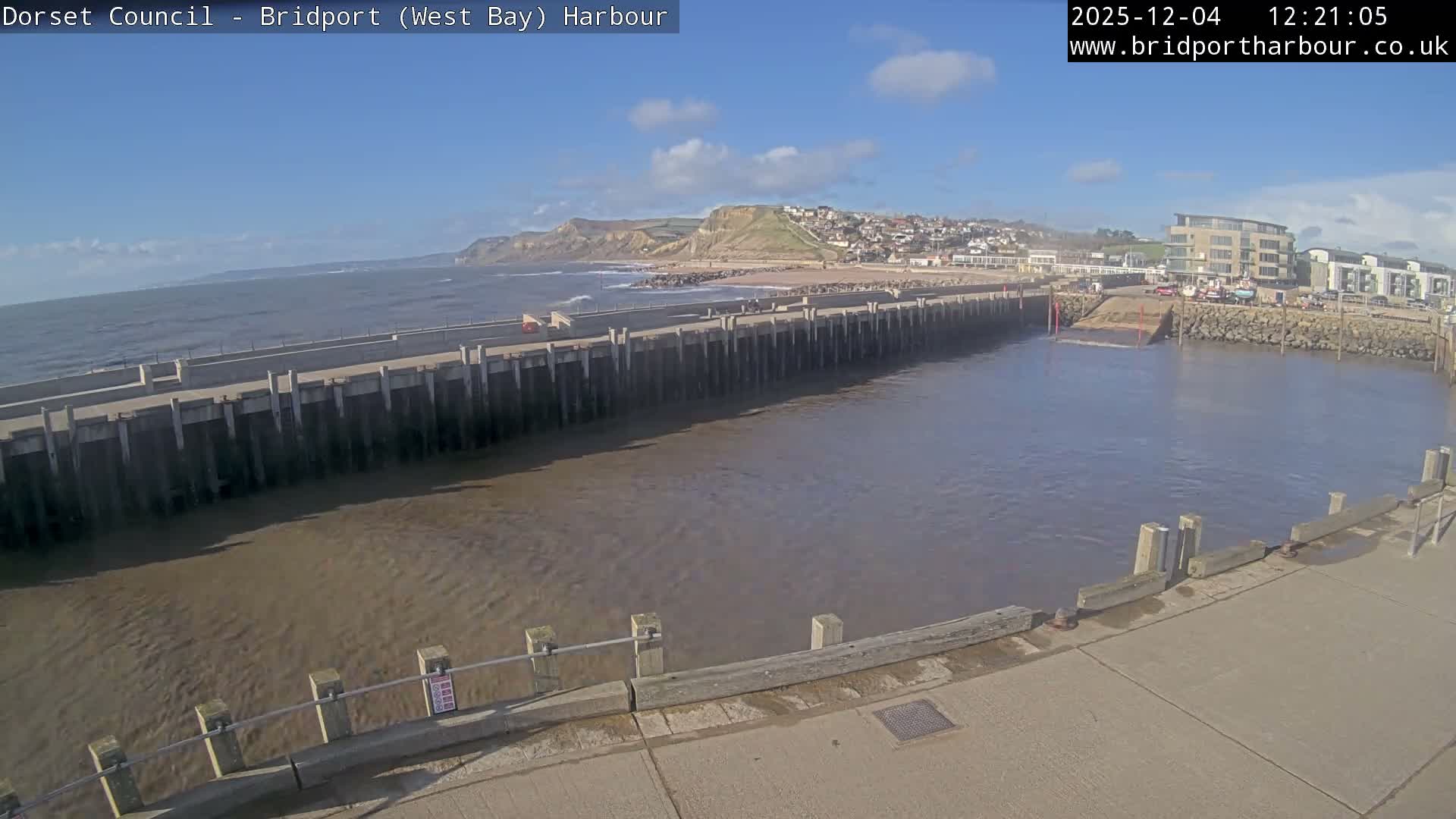 Bridport Harbour West Beach Live Cam - Bridport, Dorset, South West, England, United Kingdom