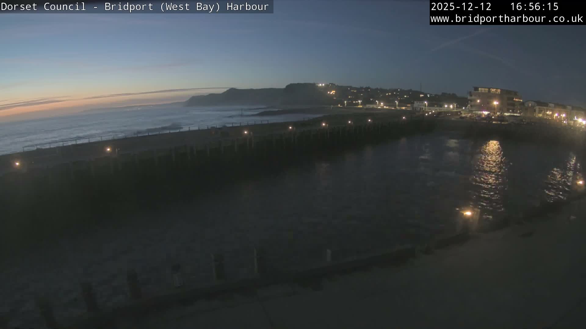 Bridport Harbour West Beach Live Cam - Bridport, Dorset, South West, England, United Kingdom