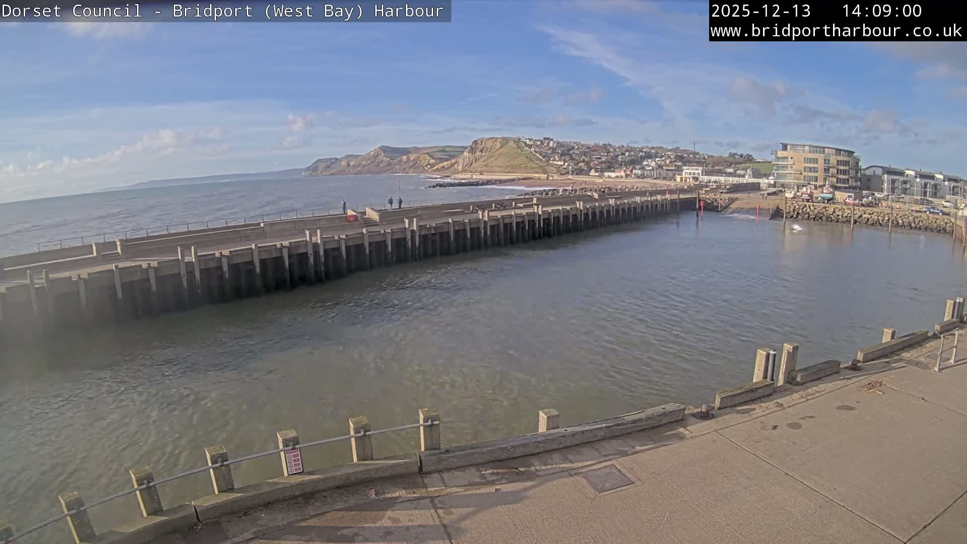 Bridport Harbour West Beach Live Cam - Bridport, Dorset, South West, England, United Kingdom