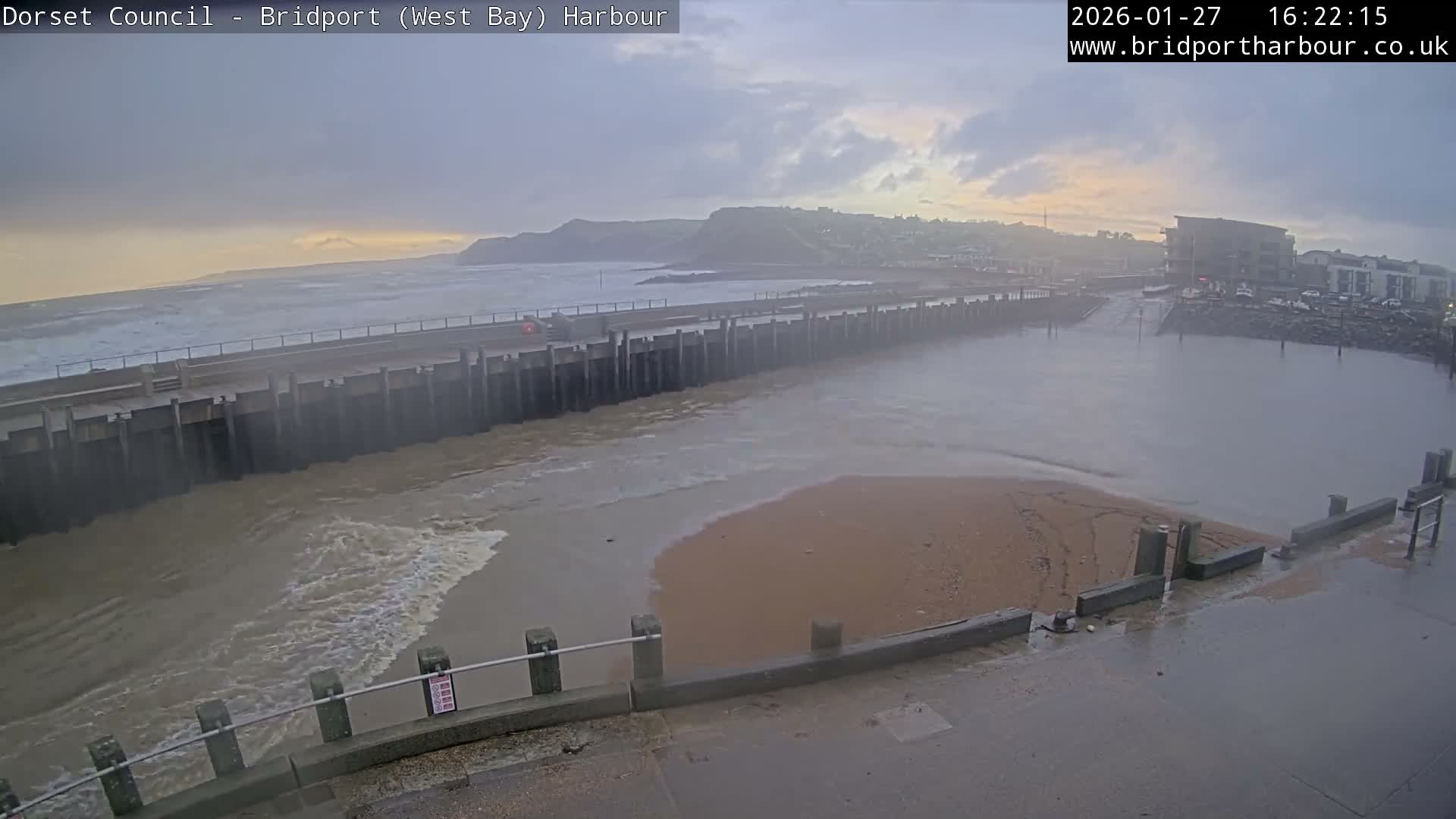 Bridport Harbour West Beach Live Cam - Bridport, Dorset, South West, England, United Kingdom