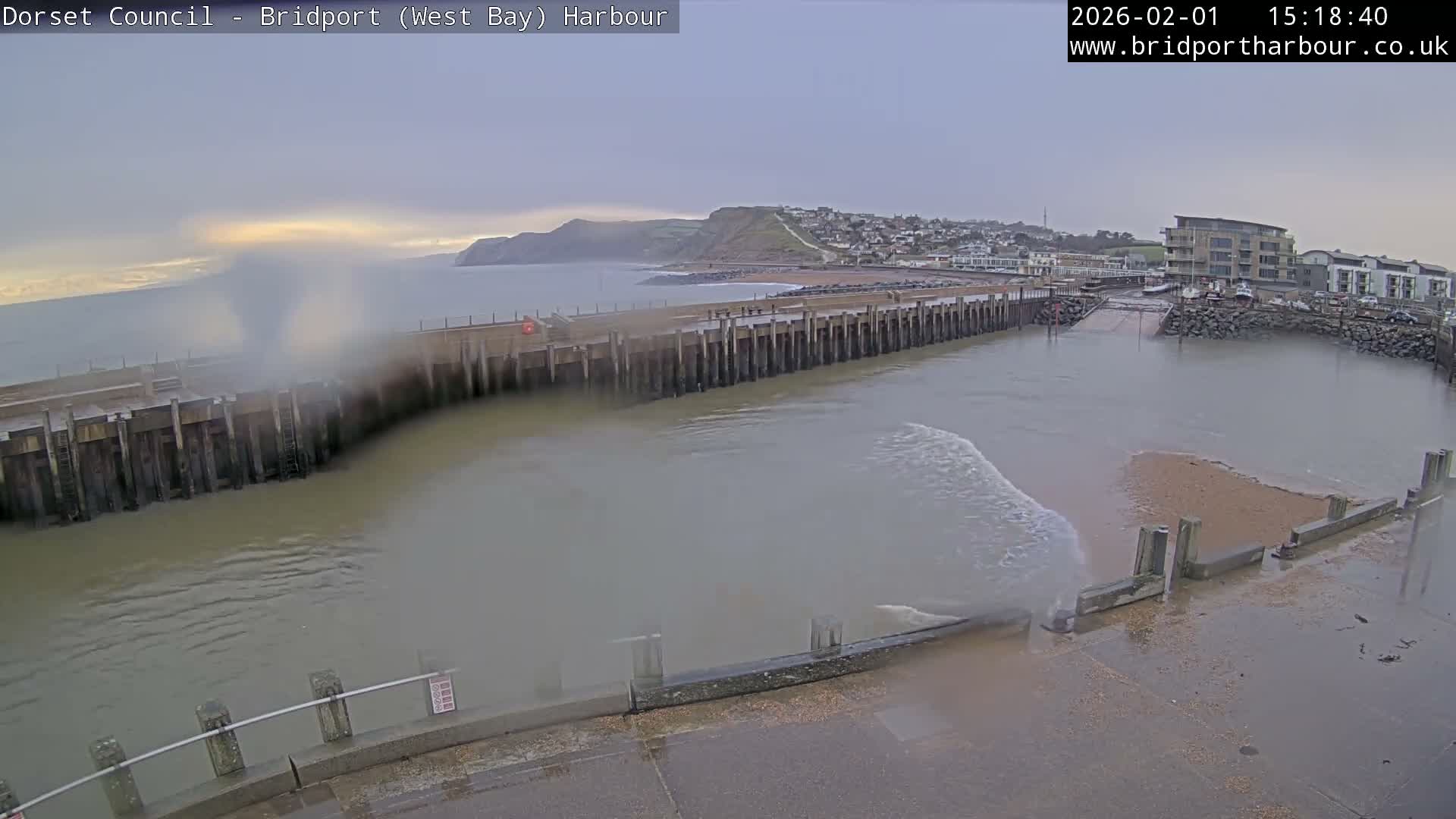 Bridport Harbour West Beach Live Cam - Bridport, Dorset, South West, England, United Kingdom