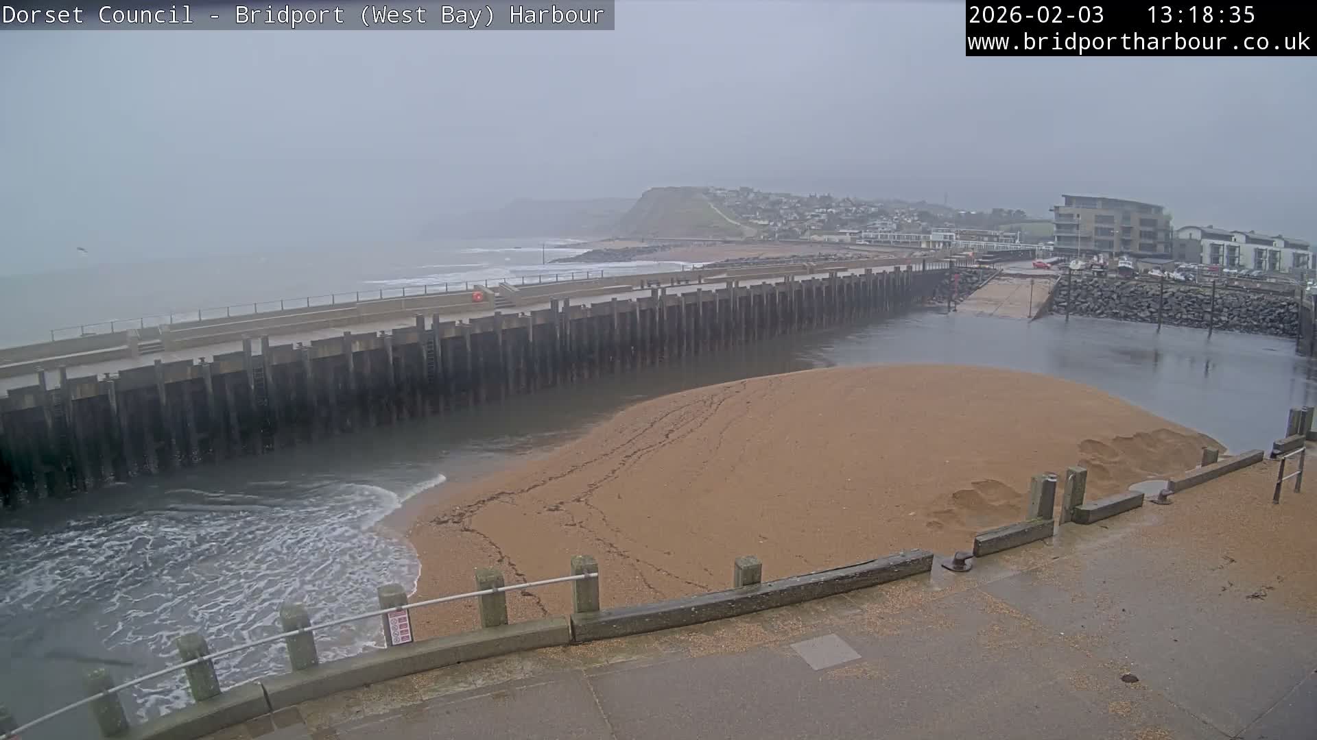 Bridport Harbour West Beach Live Cam - Bridport, Dorset, South West, England, United Kingdom