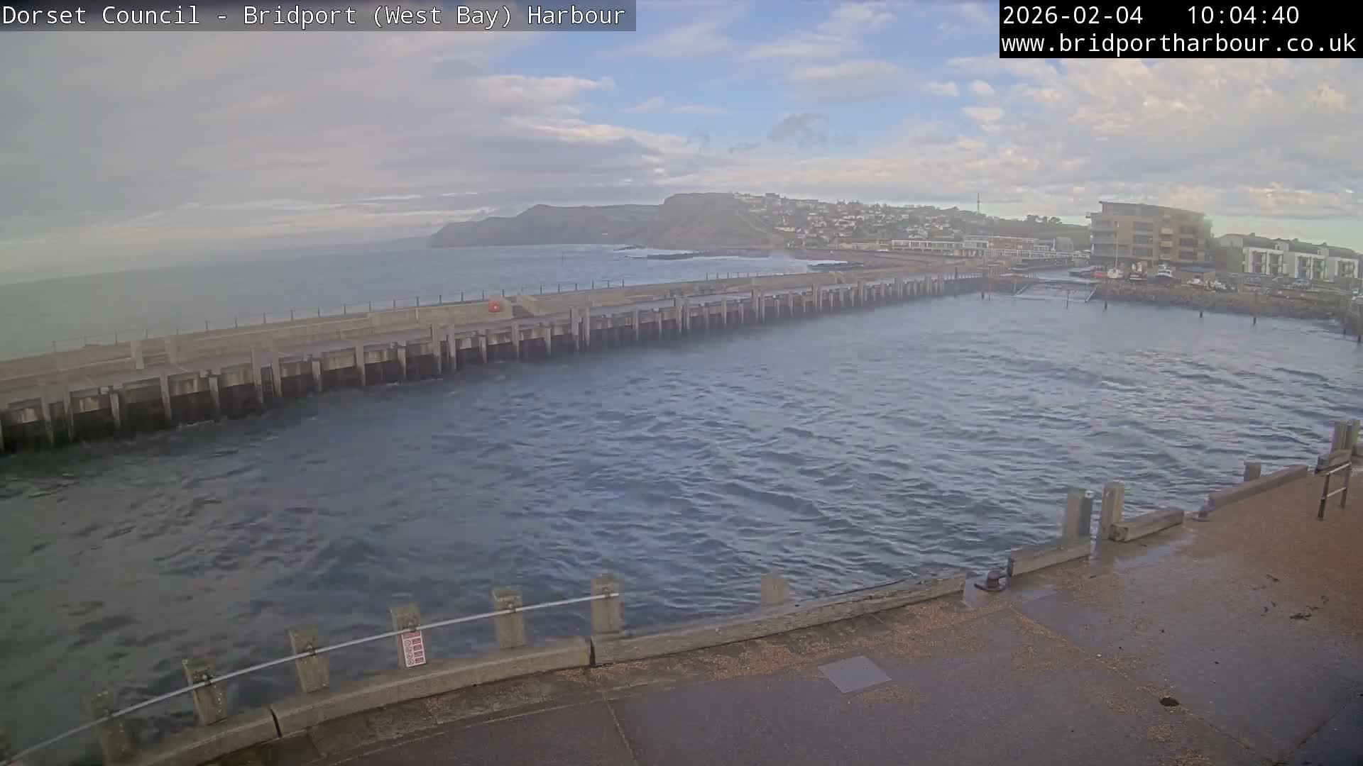 Bridport Harbour West Beach Live Cam - Bridport, Dorset, South West, England, United Kingdom