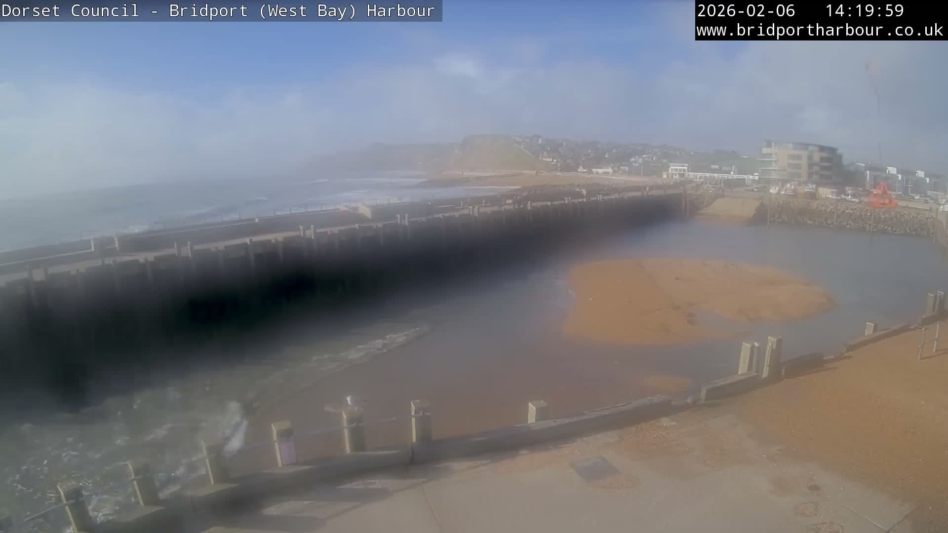 Bridport Harbour West Beach Live Cam - Bridport, Dorset, South West, England, United Kingdom