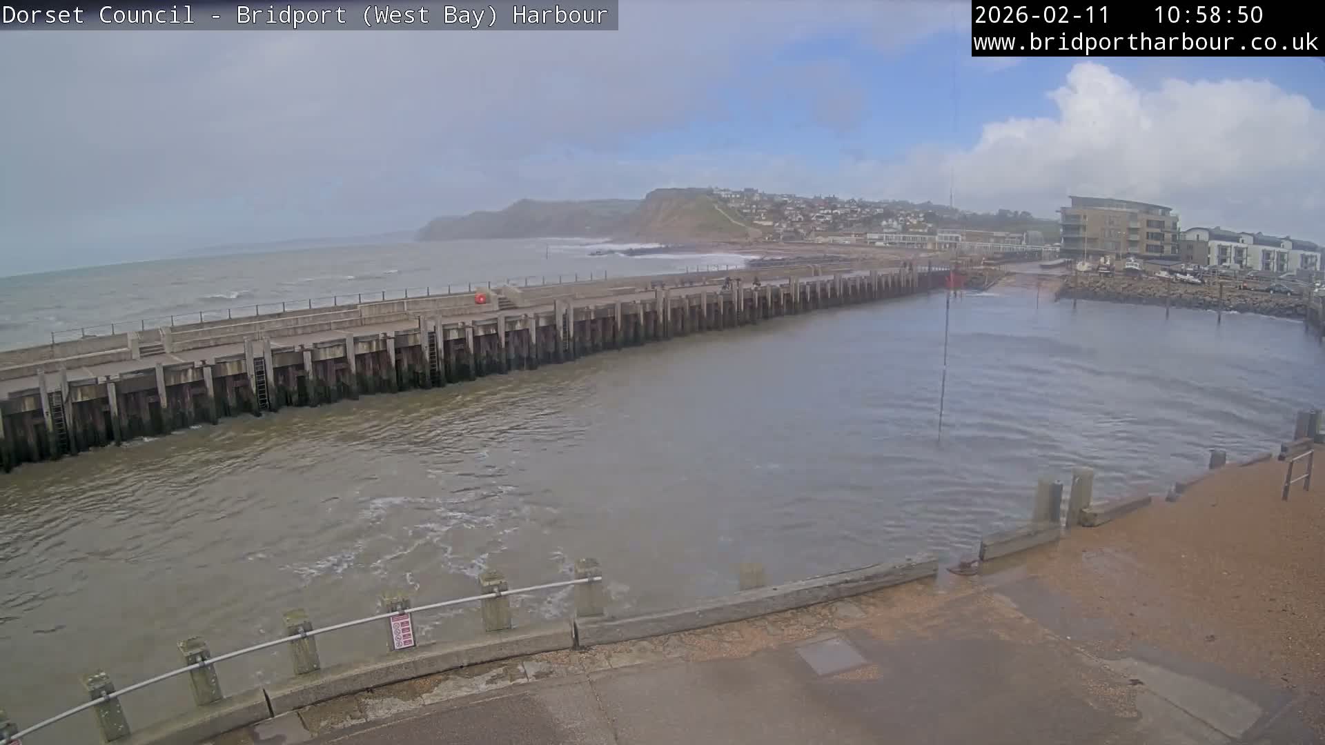Bridport Harbour West Beach Live Cam - Bridport, Dorset, South West, England, United Kingdom