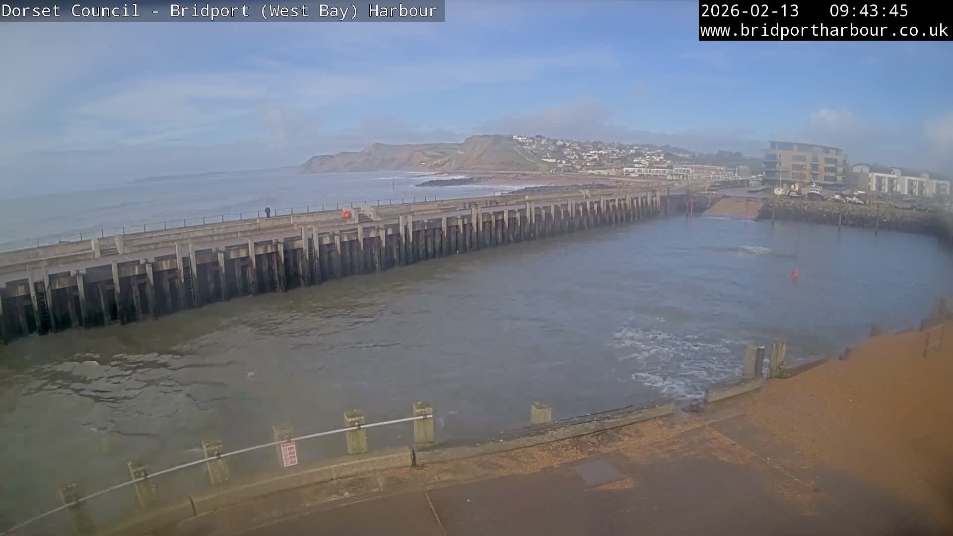 Bridport Harbour West Beach Live Cam - Bridport, Dorset, South West, England, United Kingdom