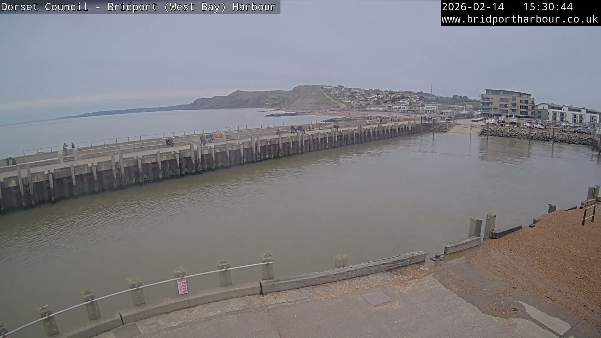 Bridport Harbour West Beach Live Cam - Bridport, Dorset, South West, England, United Kingdom