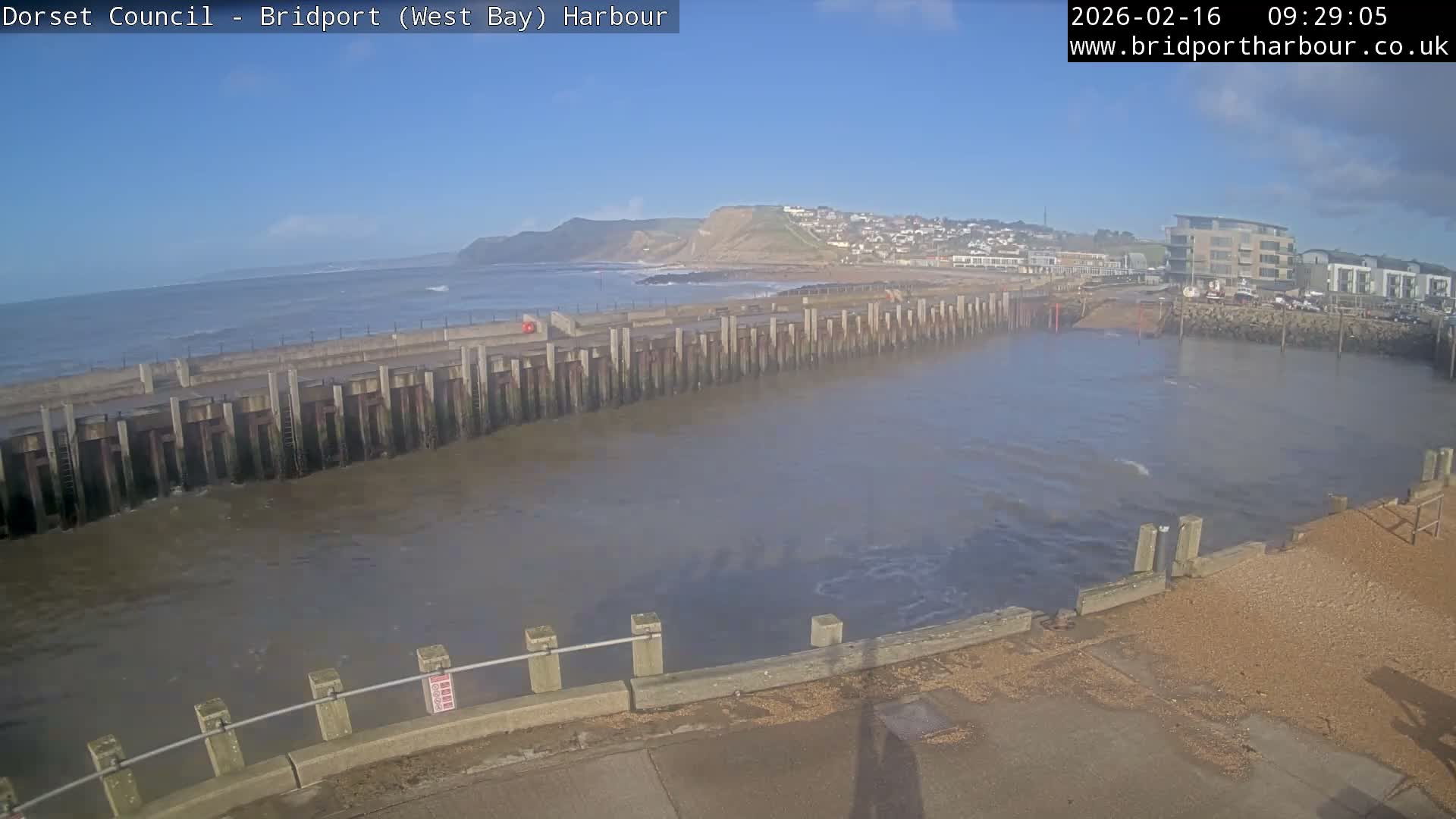 Bridport Harbour West Beach Live Cam - Bridport, Dorset, South West, England, United Kingdom