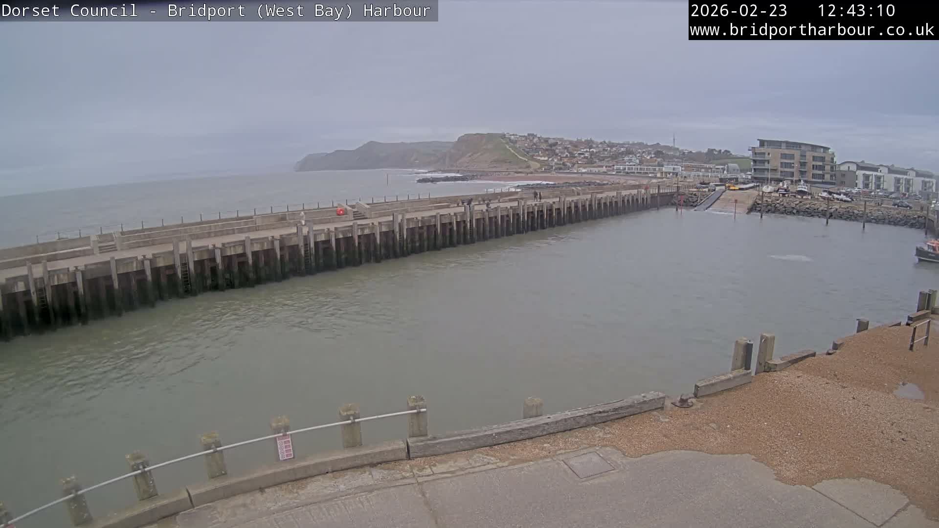 Bridport Harbour West Beach Live Cam - Bridport, Dorset, South West, England, United Kingdom