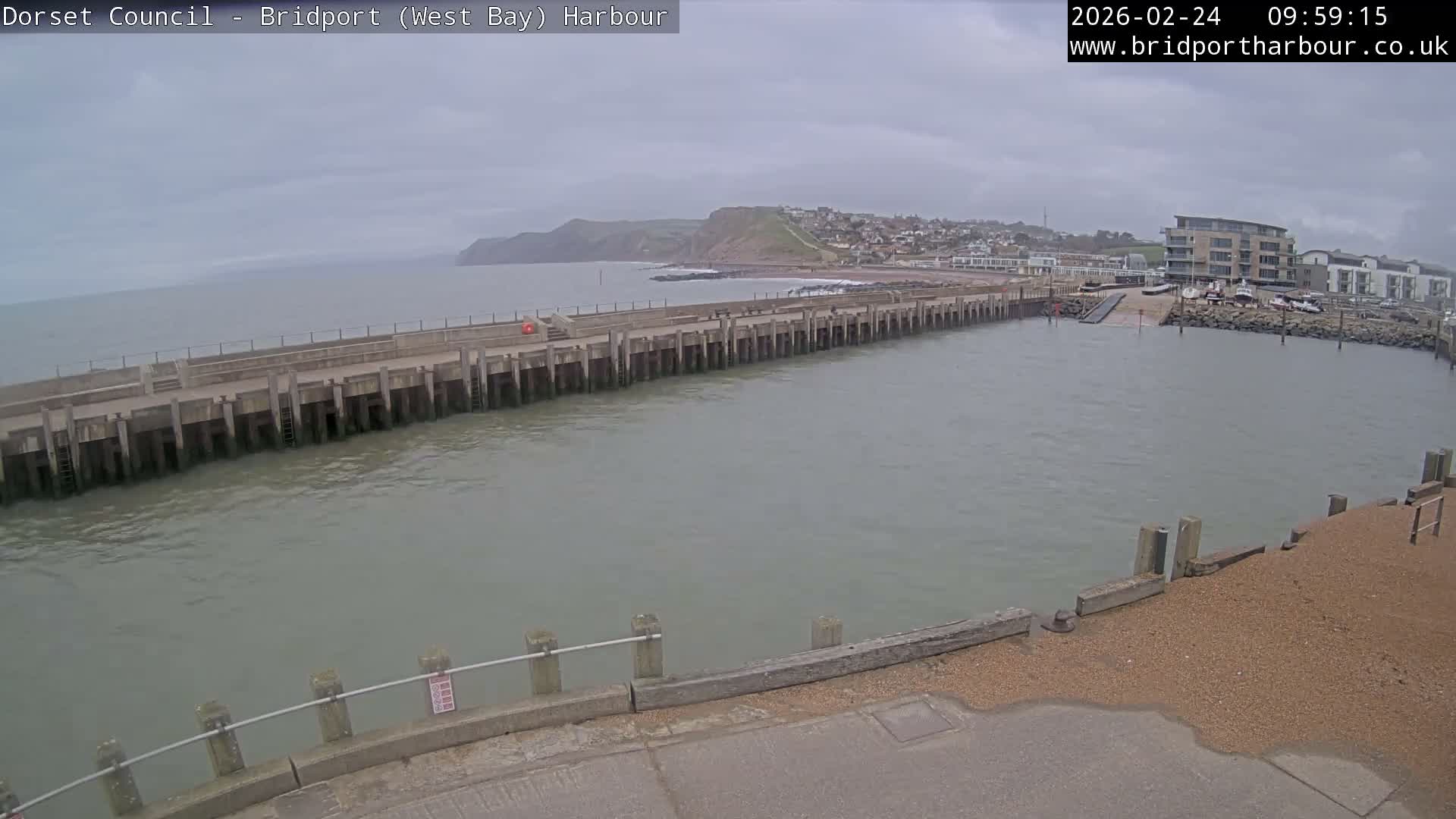 Bridport Harbour West Beach Live Cam - Bridport, Dorset, South West, England, United Kingdom