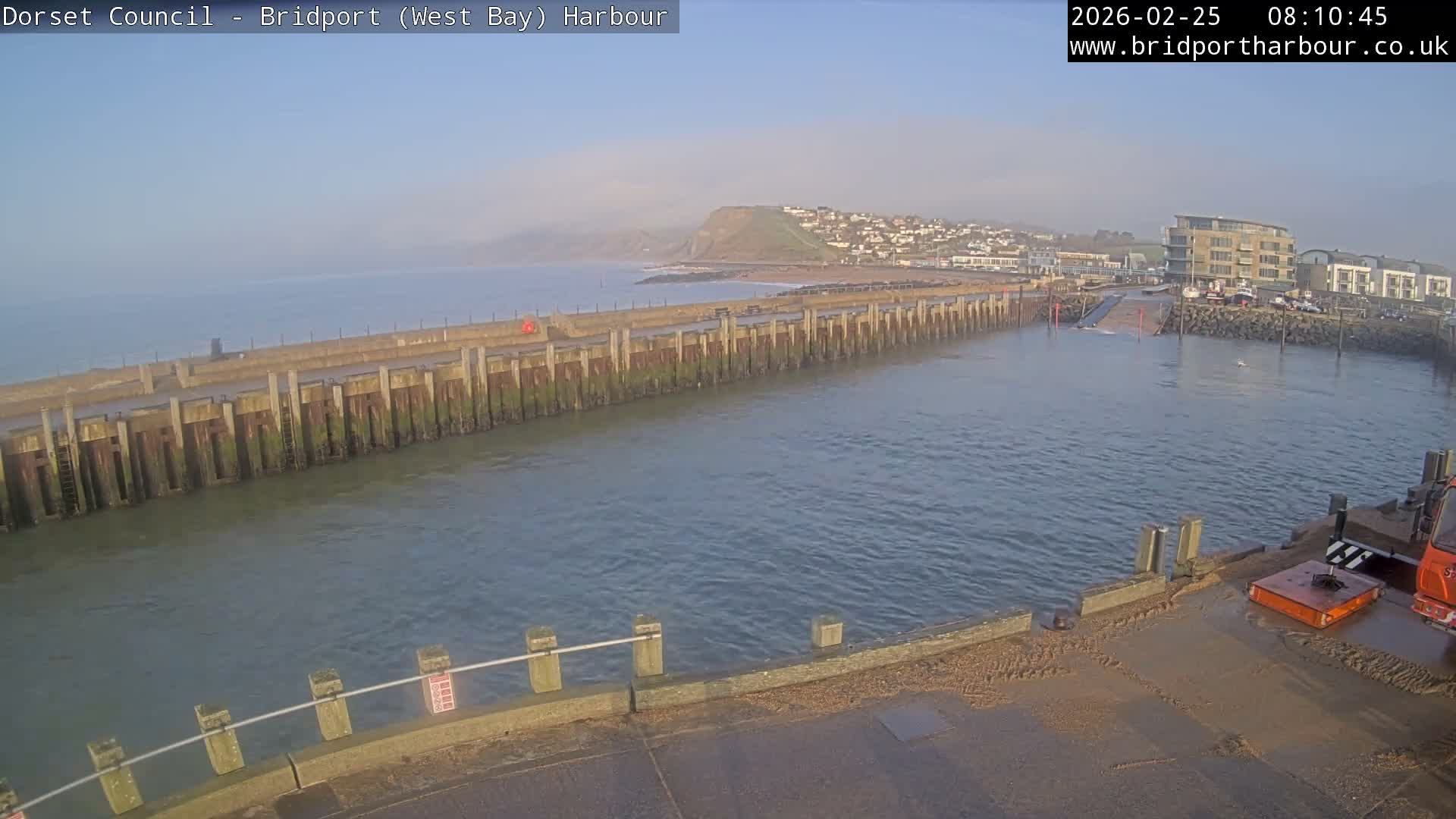 Bridport Harbour West Beach Live Cam - Bridport, Dorset, South West, England, United Kingdom