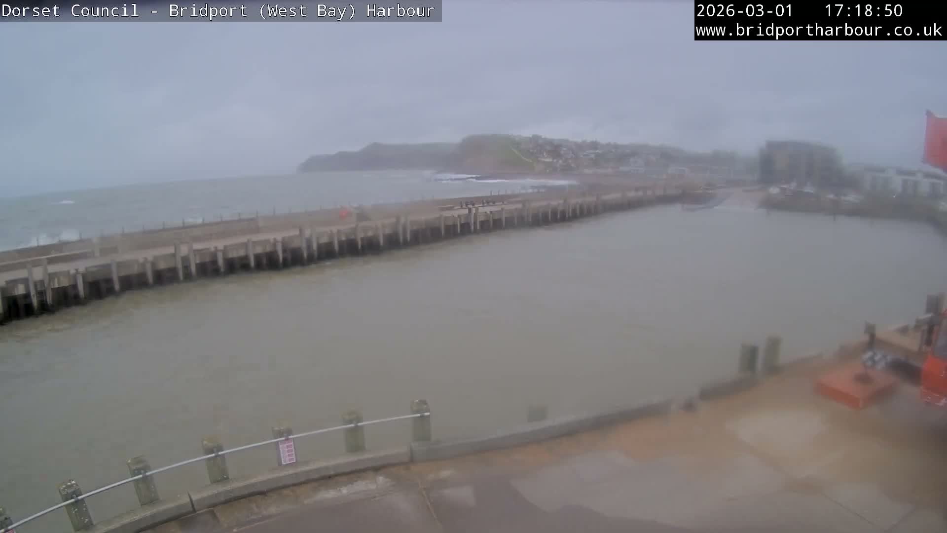 Bridport Harbour West Beach Live Cam - Bridport, Dorset, South West, England, United Kingdom