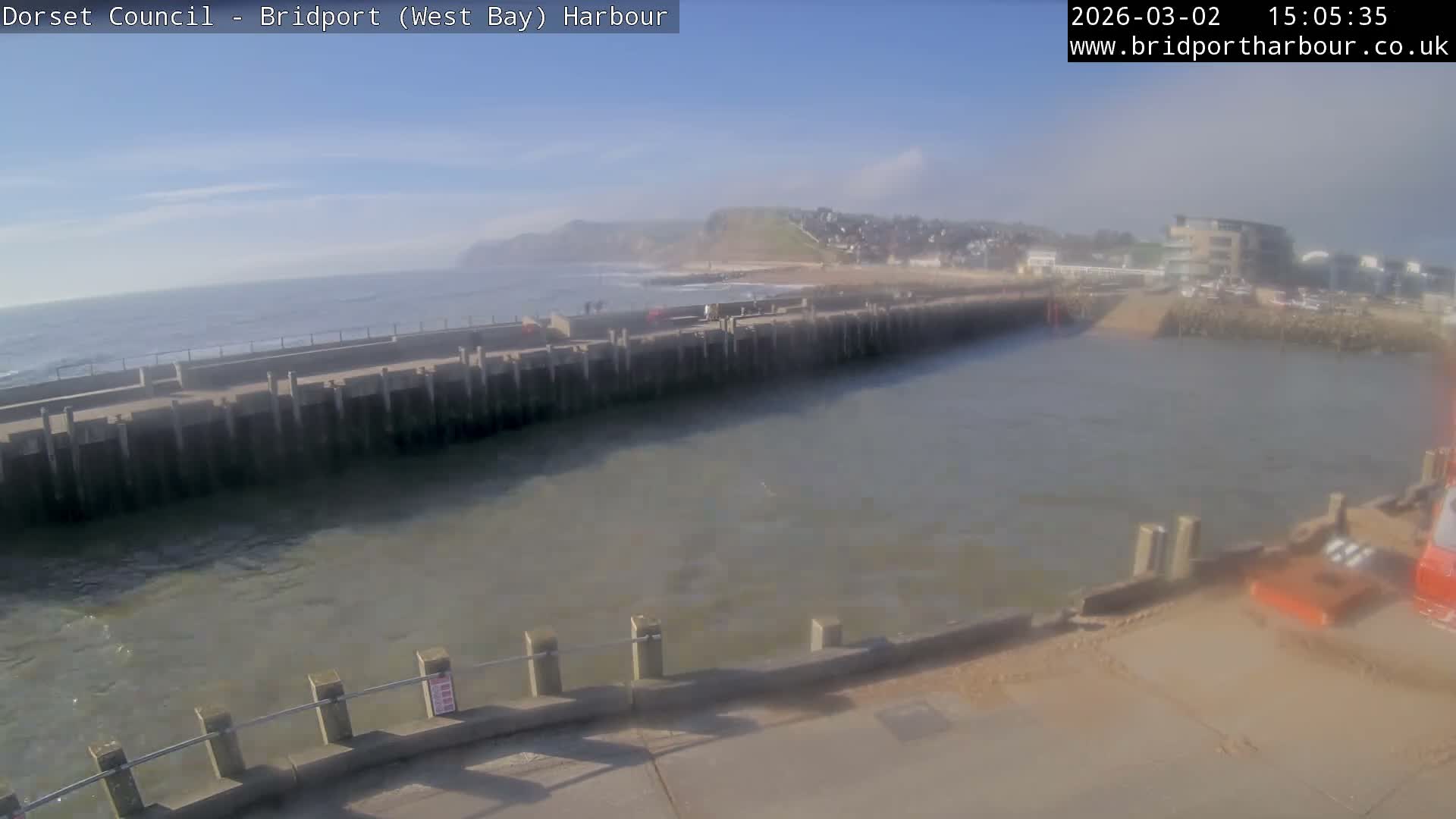 Bridport Harbour West Beach Live Cam - Bridport, Dorset, South West, England, United Kingdom
