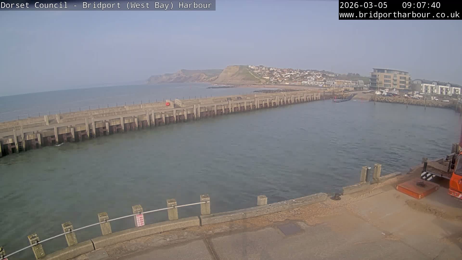 Bridport Harbour West Beach Live Cam - Bridport, Dorset, South West, England, United Kingdom