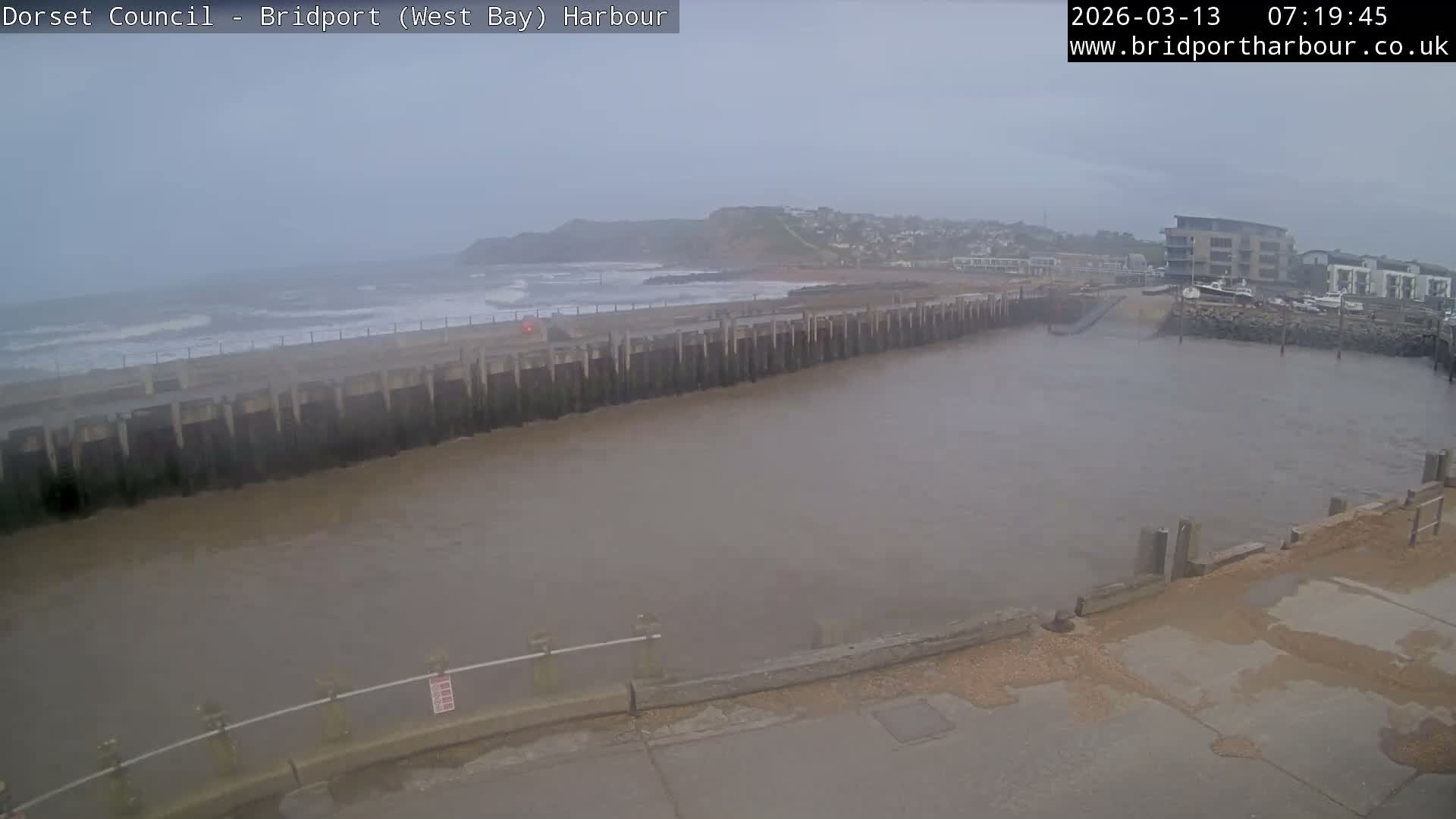 Bridport Harbour West Beach Live Cam - Bridport, Dorset, South West, England, United Kingdom