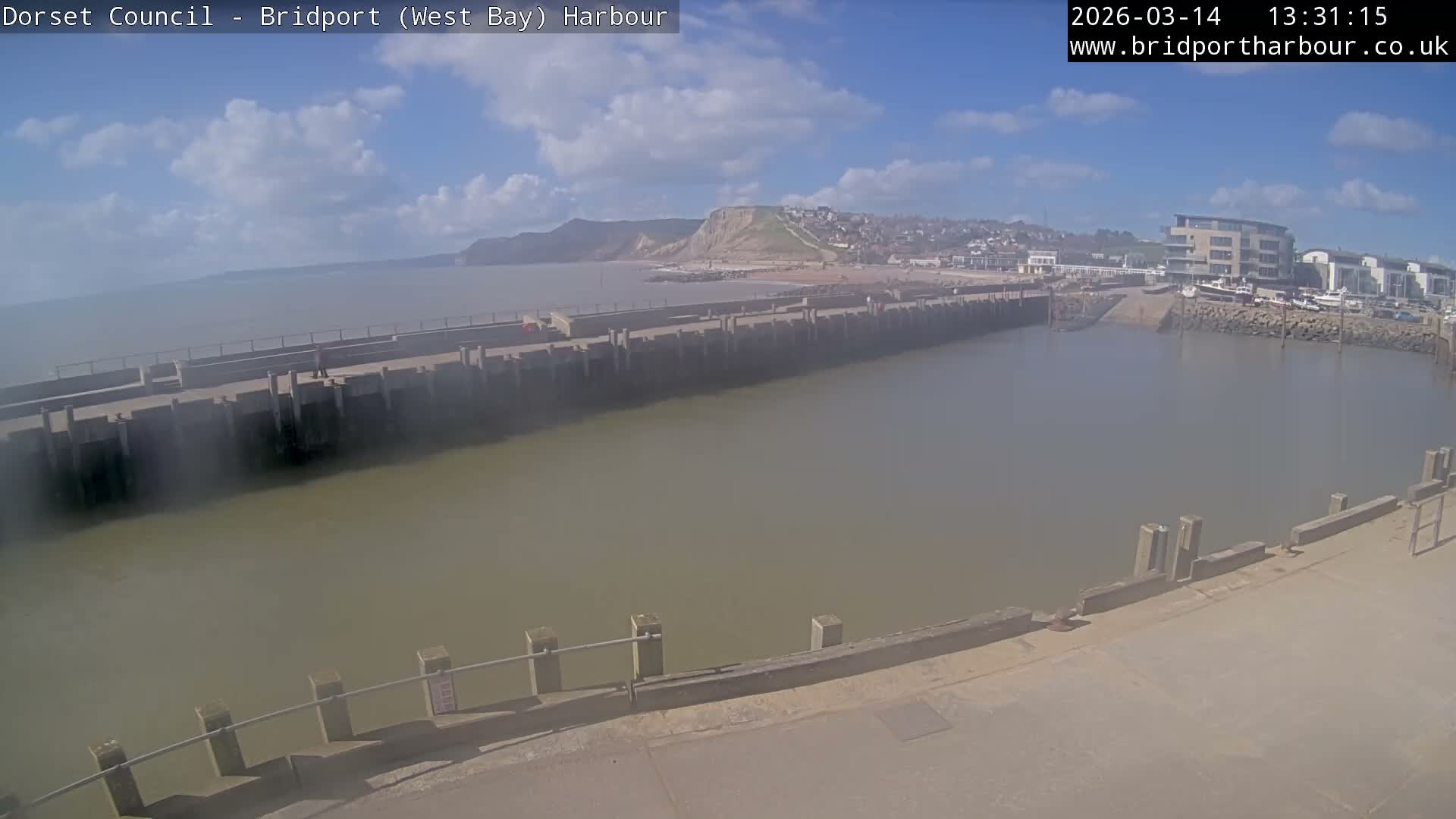 Bridport Harbour West Beach Live Cam - Bridport, Dorset, South West, England, United Kingdom