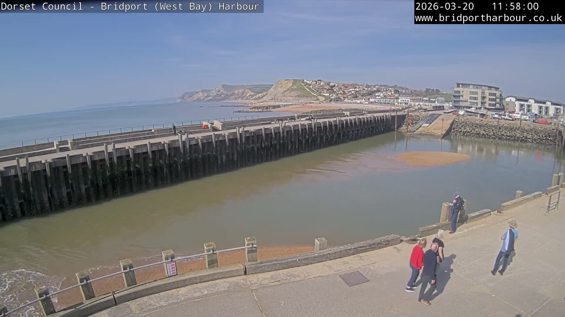Bridport Harbour West Beach Live Cam - Bridport, Dorset, South West, England, United Kingdom
