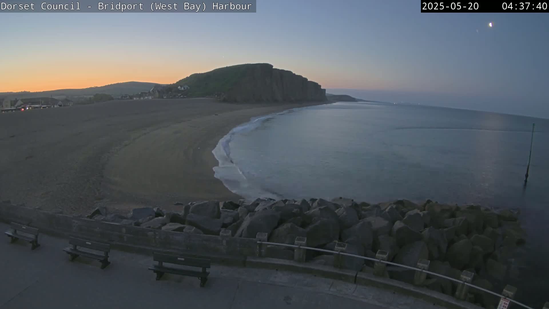 Bridport Harbour East Beach Live Cam - Bridport, Dorset, South West, England, United Kingdom