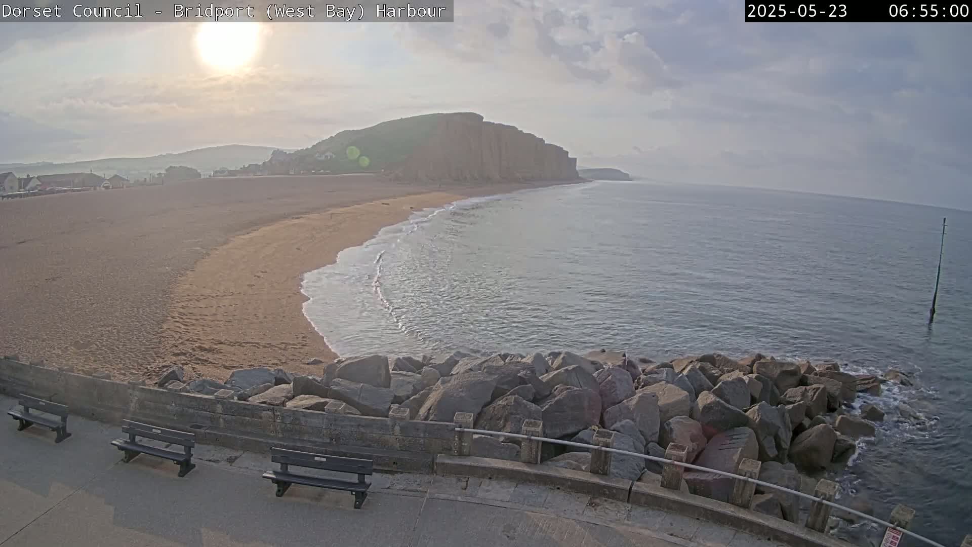 Bridport Harbour East Beach Live Cam - Bridport, Dorset, South West, England, United Kingdom