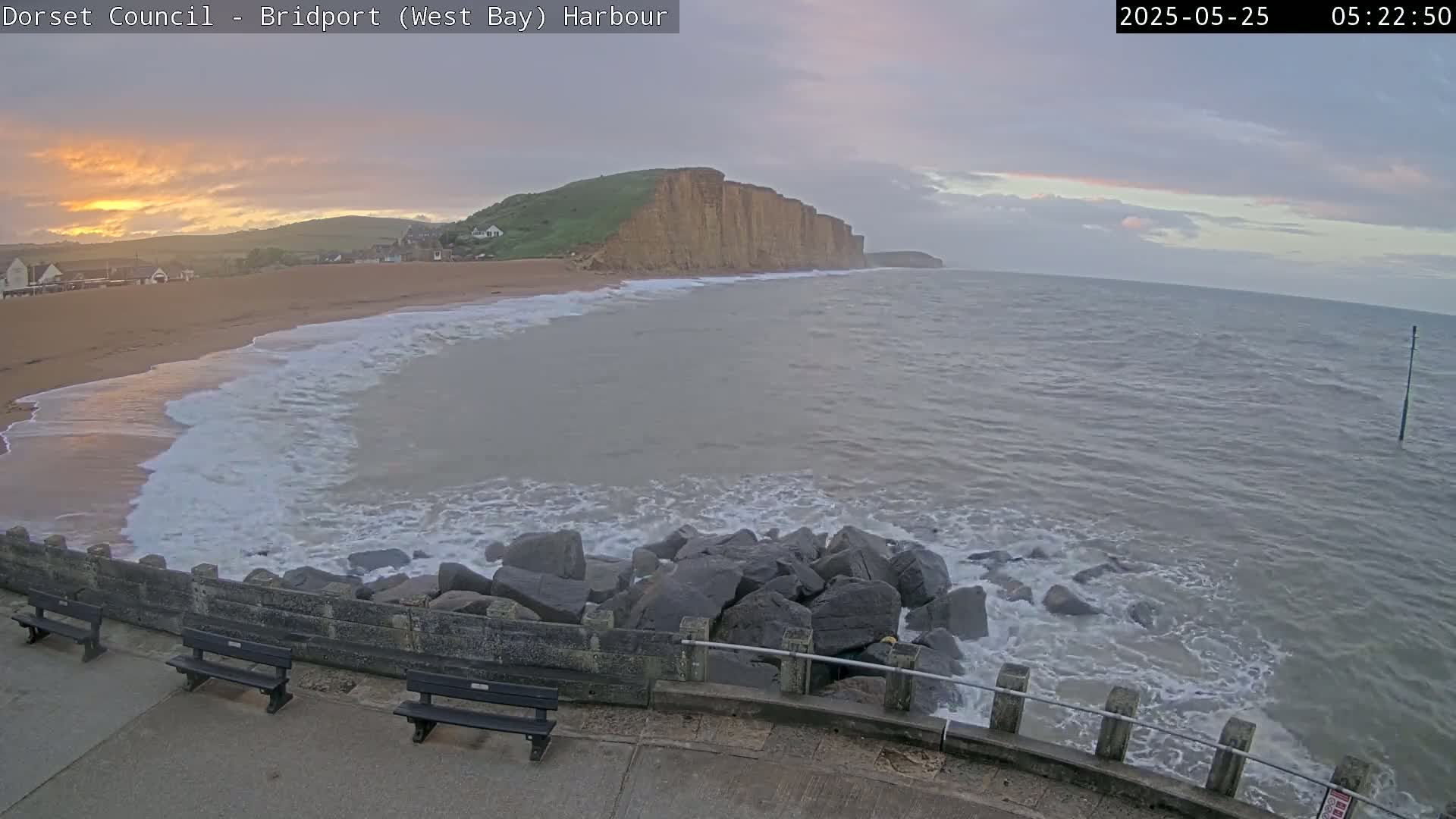 Bridport Harbour East Beach Live Cam - Bridport, Dorset, South West, England, United Kingdom