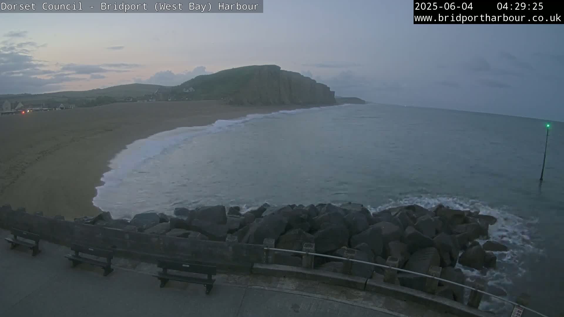 Bridport Harbour East Beach Live Cam - Bridport, Dorset, South West, England, United Kingdom