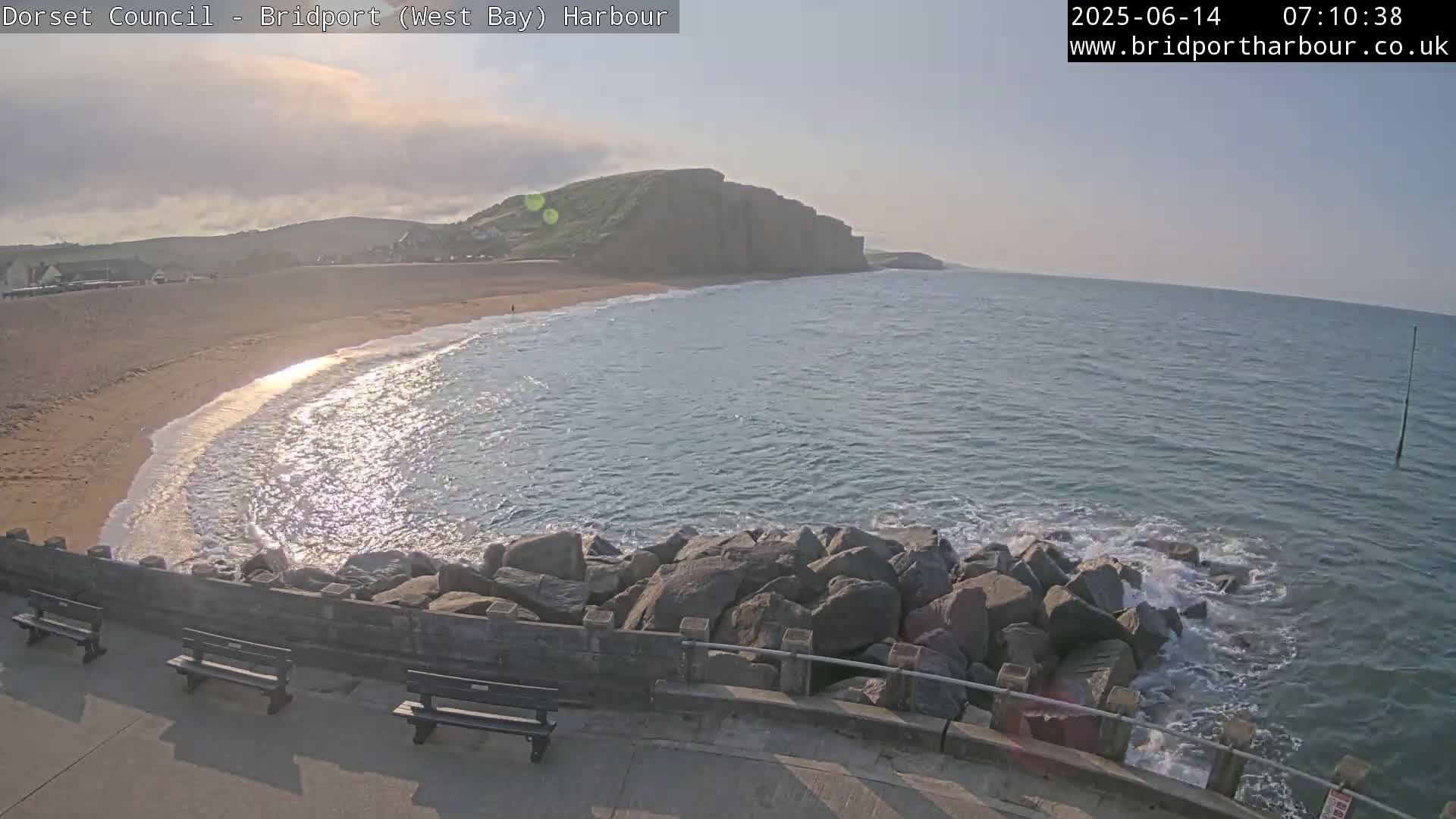 Bridport Harbour East Beach Live Cam - Bridport, Dorset, South West, England, United Kingdom