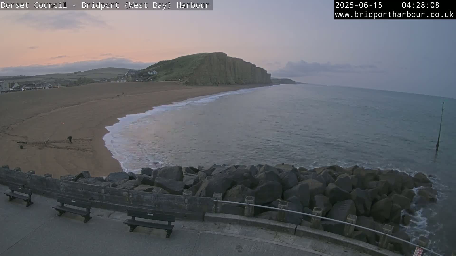 Bridport Harbour East Beach Live Cam - Bridport, Dorset, South West, England, United Kingdom