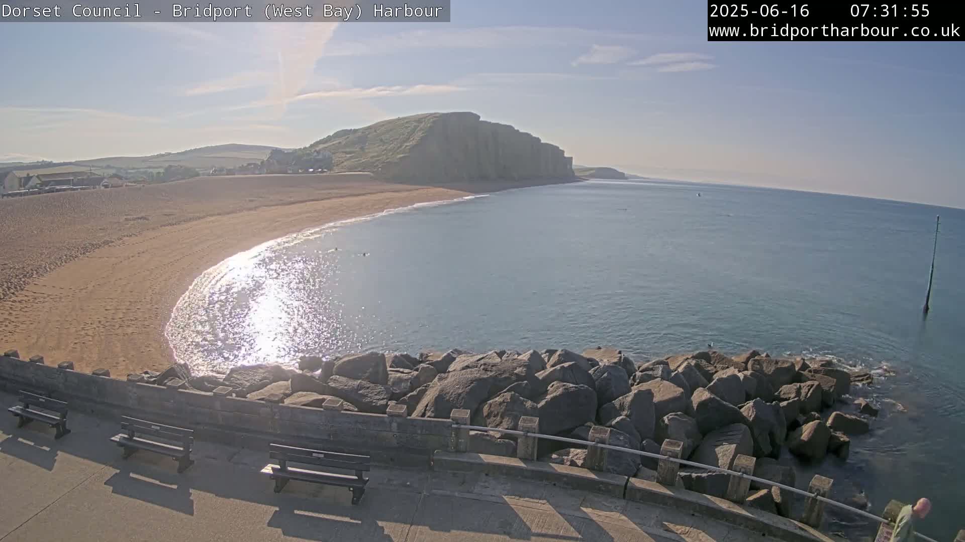 Bridport Harbour East Beach Live Cam - Bridport, Dorset, South West, England, United Kingdom