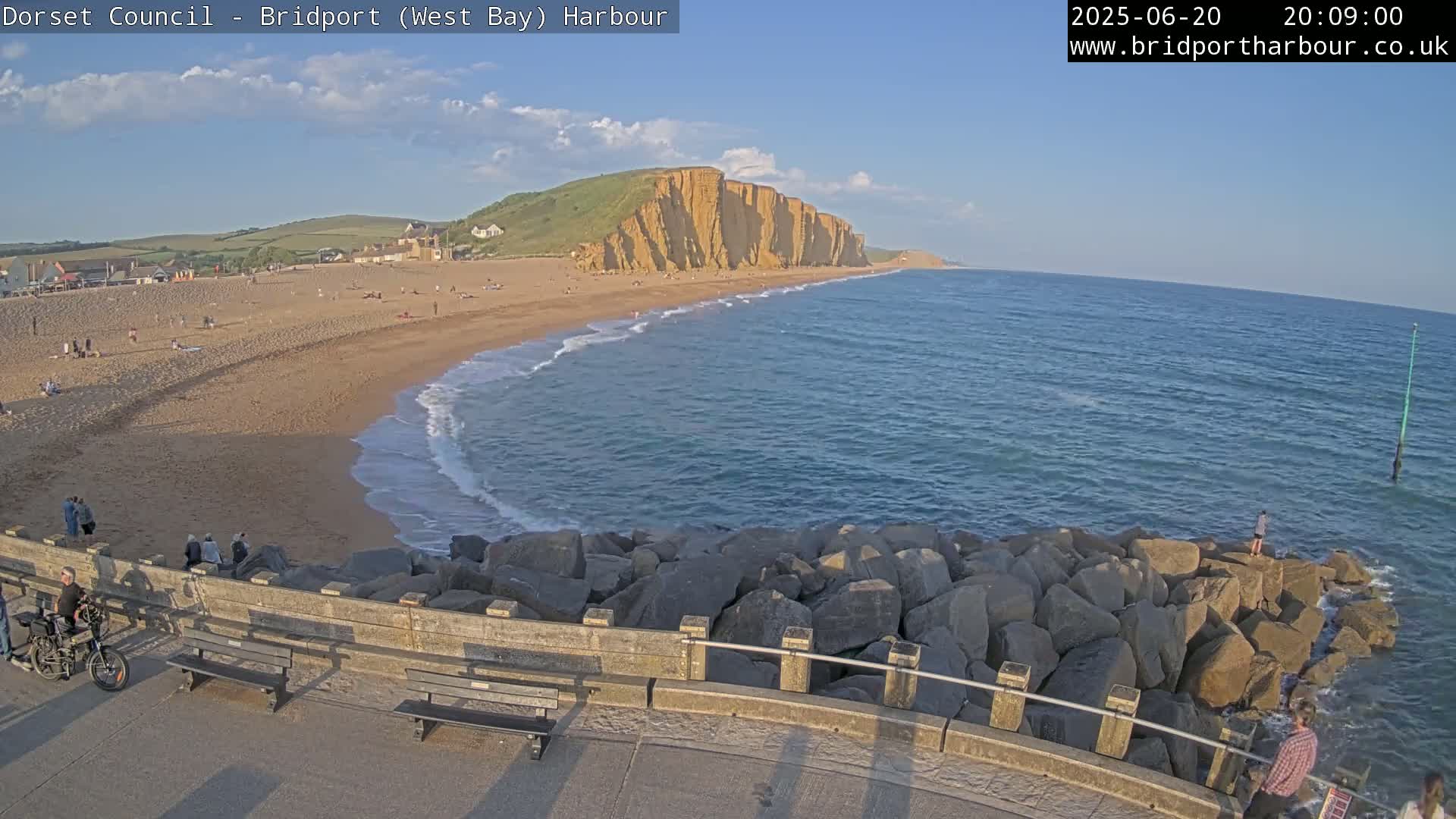 Bridport Harbour East Beach Live Cam - Bridport, Dorset, South West, England, United Kingdom