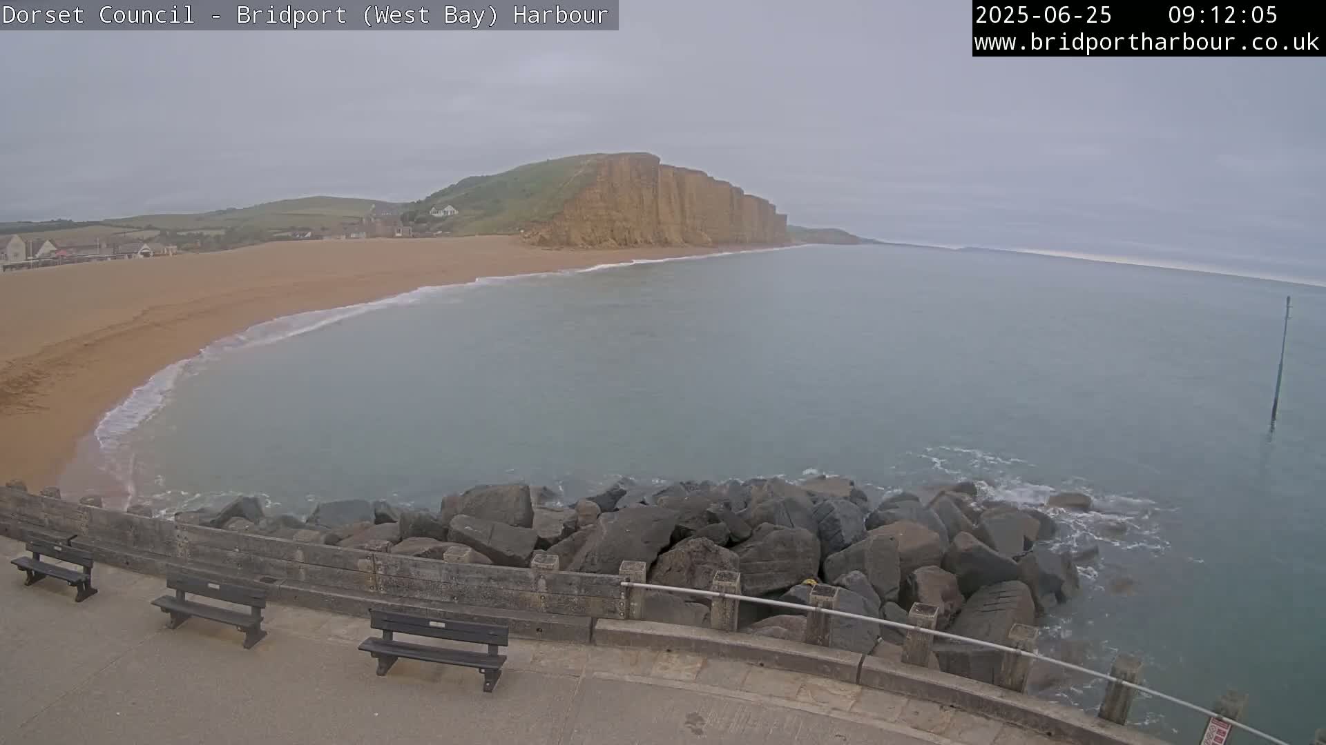 Bridport Harbour East Beach Live Cam - Bridport, Dorset, South West, England, United Kingdom