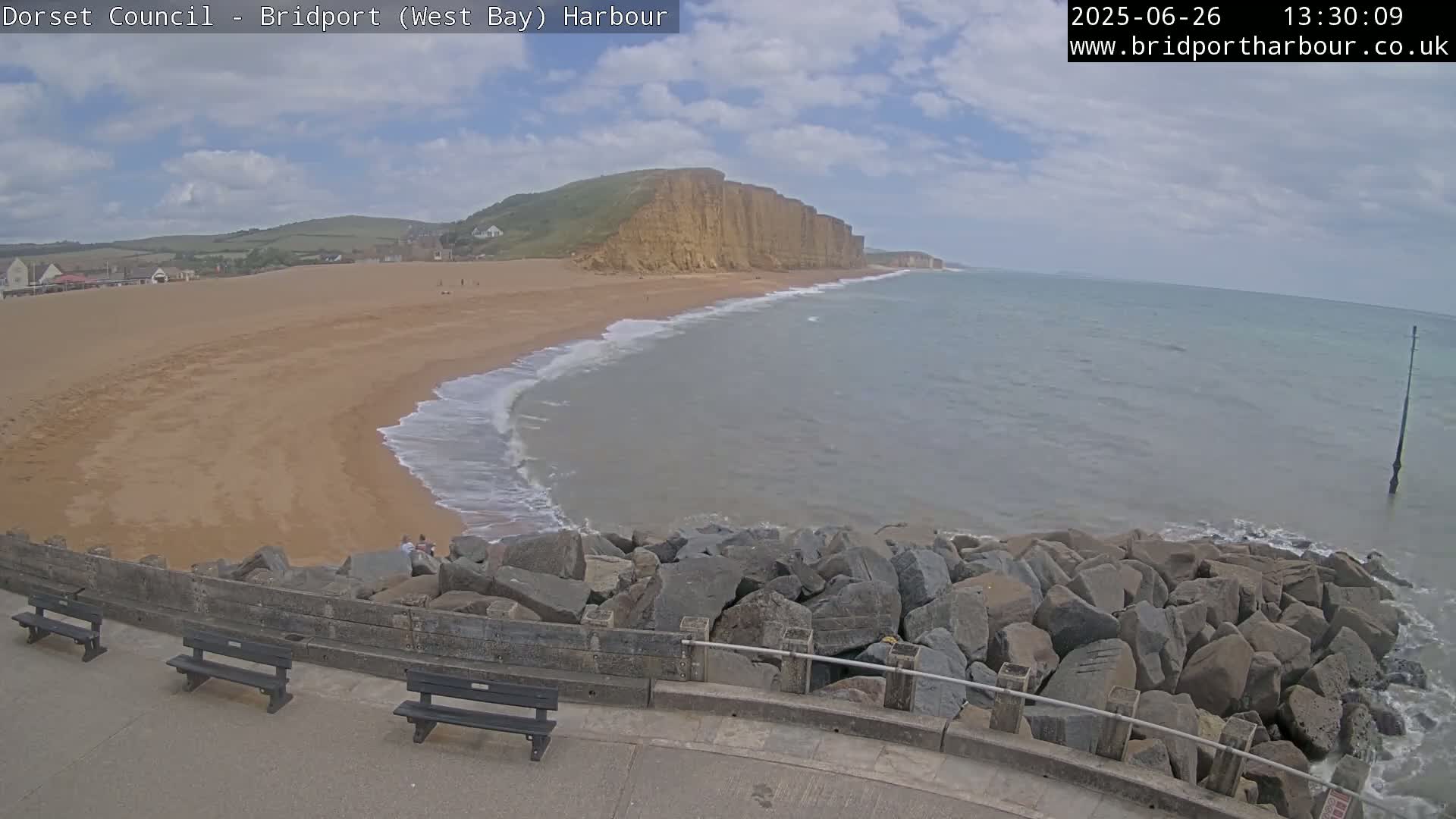Bridport Harbour East Beach Live Cam - Bridport, Dorset, South West, England, United Kingdom