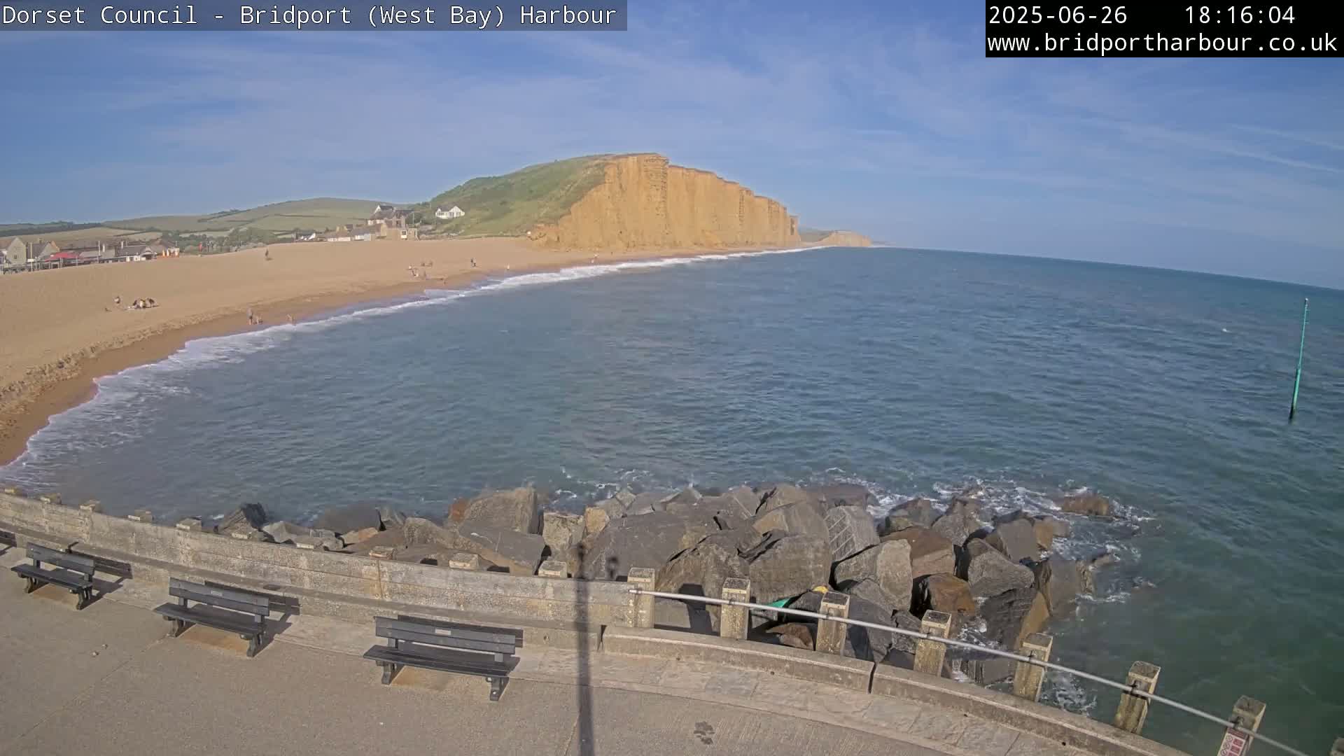 Bridport Harbour East Beach Live Cam - Bridport, Dorset, South West, England, United Kingdom