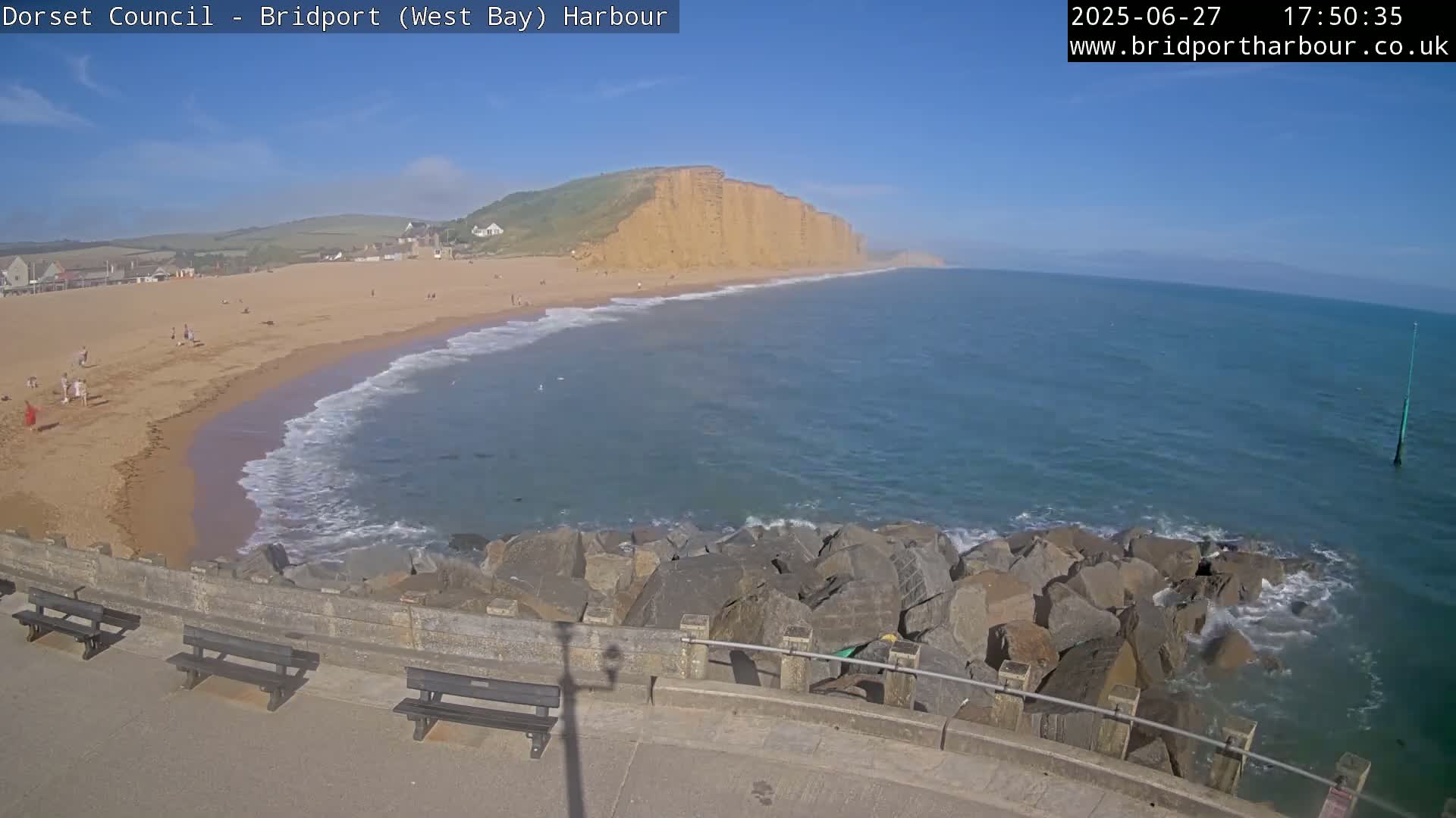 Bridport Harbour East Beach Live Cam - Bridport, Dorset, South West, England, United Kingdom