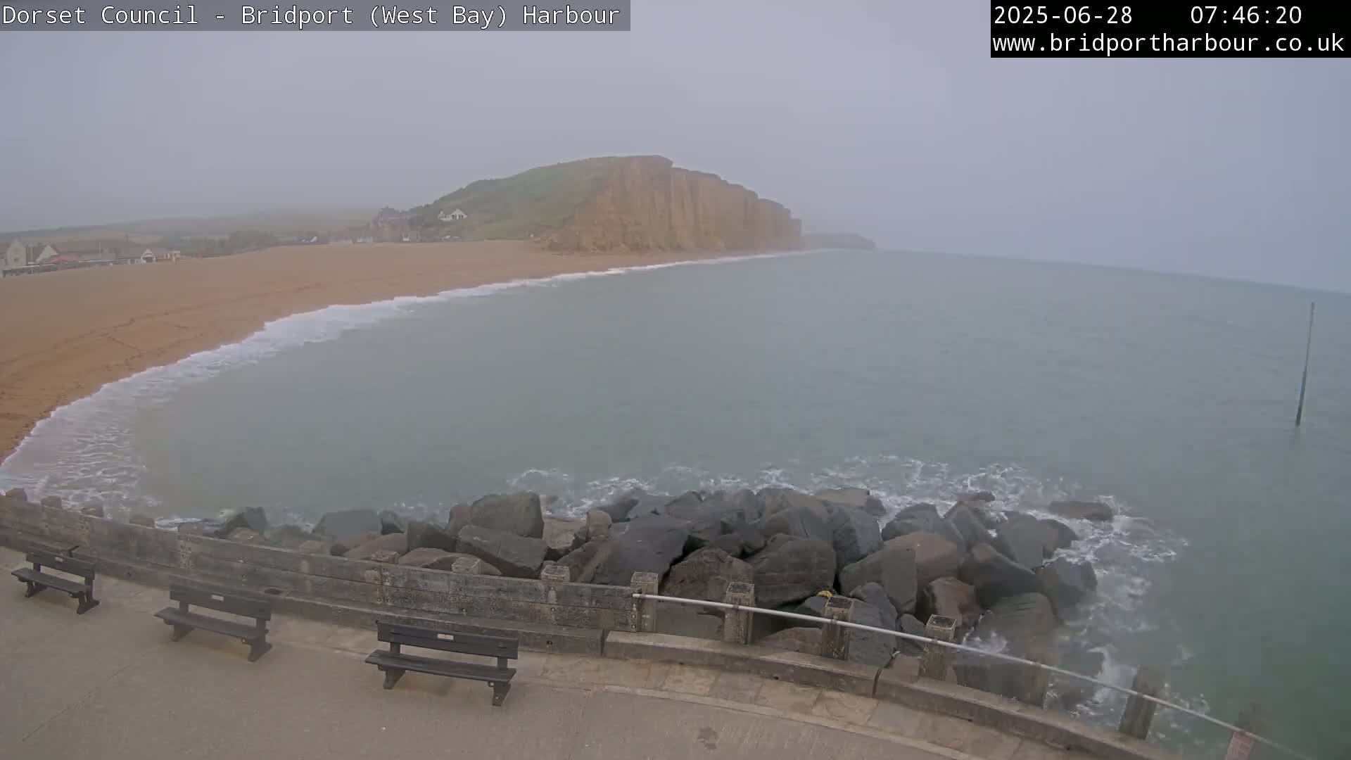 Bridport Harbour East Beach Live Cam - Bridport, Dorset, South West, England, United Kingdom