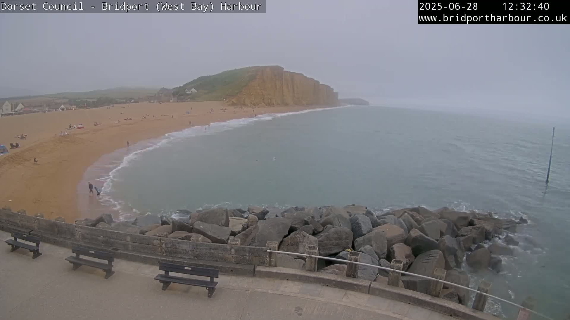 Bridport Harbour East Beach Live Cam - Bridport, Dorset, South West, England, United Kingdom