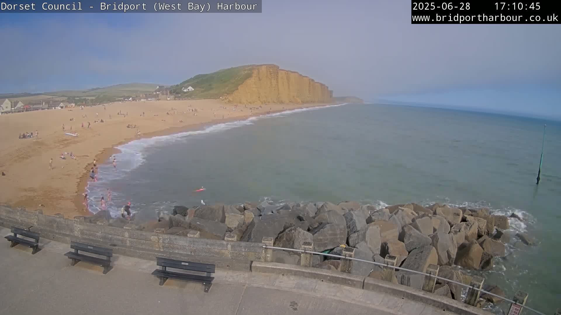 Bridport Harbour East Beach Live Cam - Bridport, Dorset, South West, England, United Kingdom
