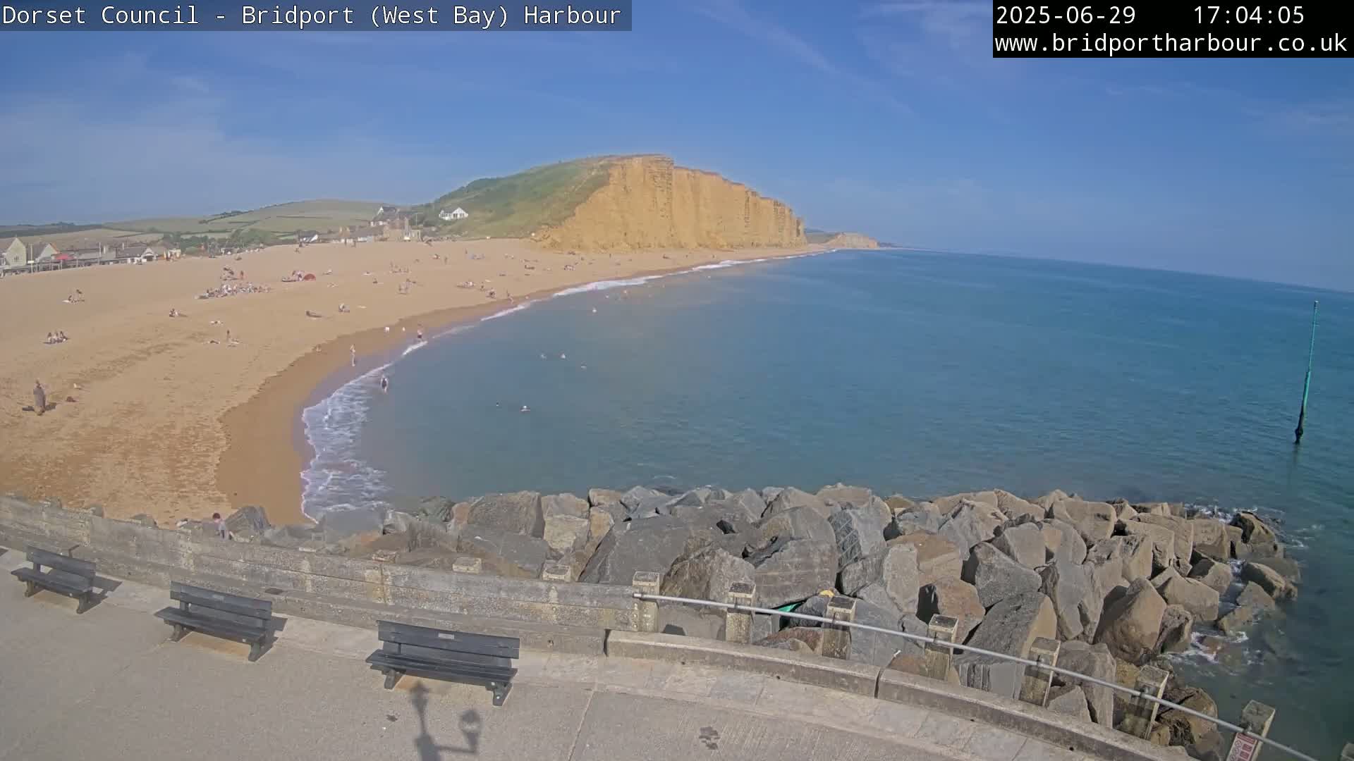 Bridport Harbour East Beach Live Cam - Bridport, Dorset, South West, England, United Kingdom